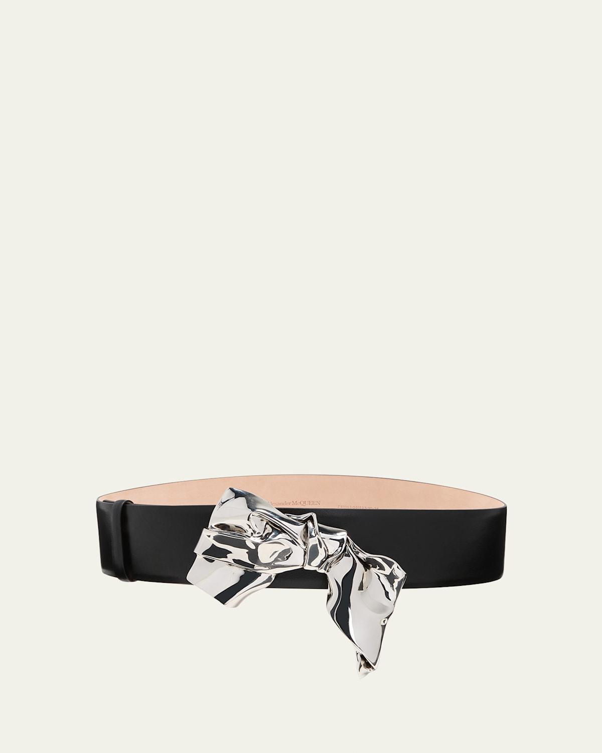 The Metal Fold Leather Belt Product Image