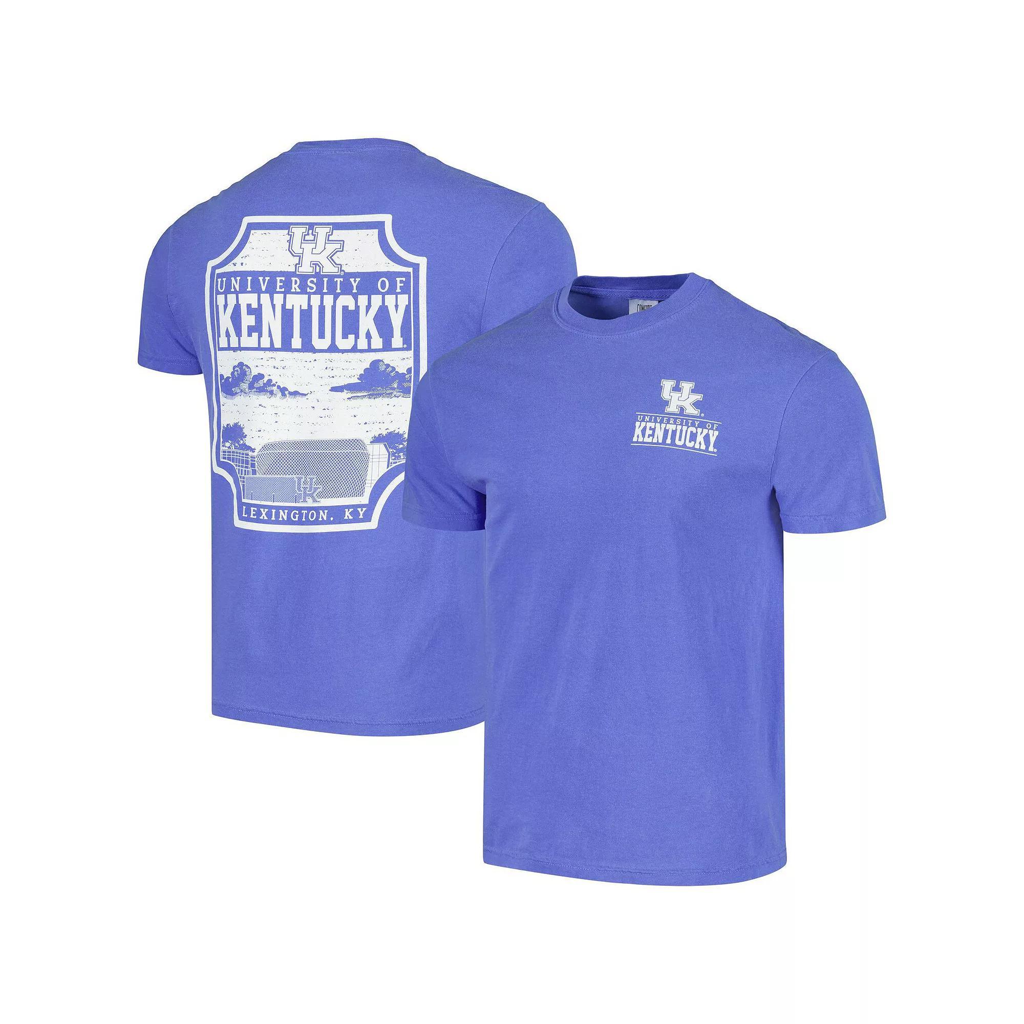 Men's Royal Kentucky Wildcats Campus Badge Comfort Colors T-Shirt, Size: Small, Blue Product Image