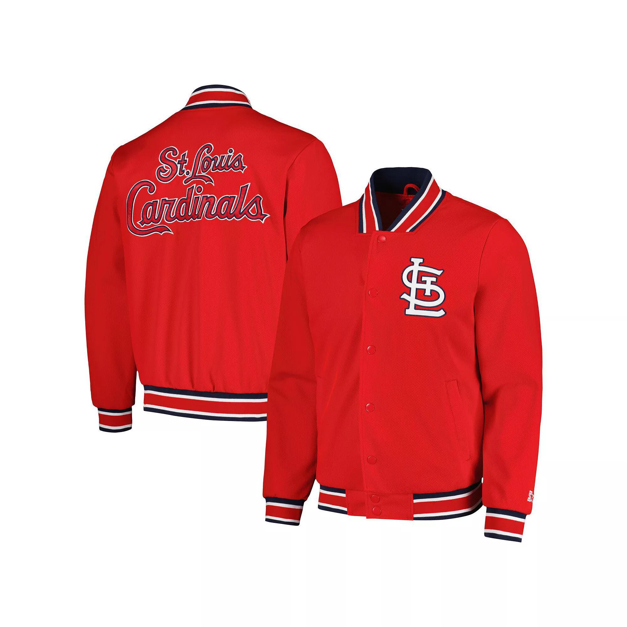 Men's Starter Red St. Louis Cardinals Secret Weapon Full-Snap Jacket,  Product Image