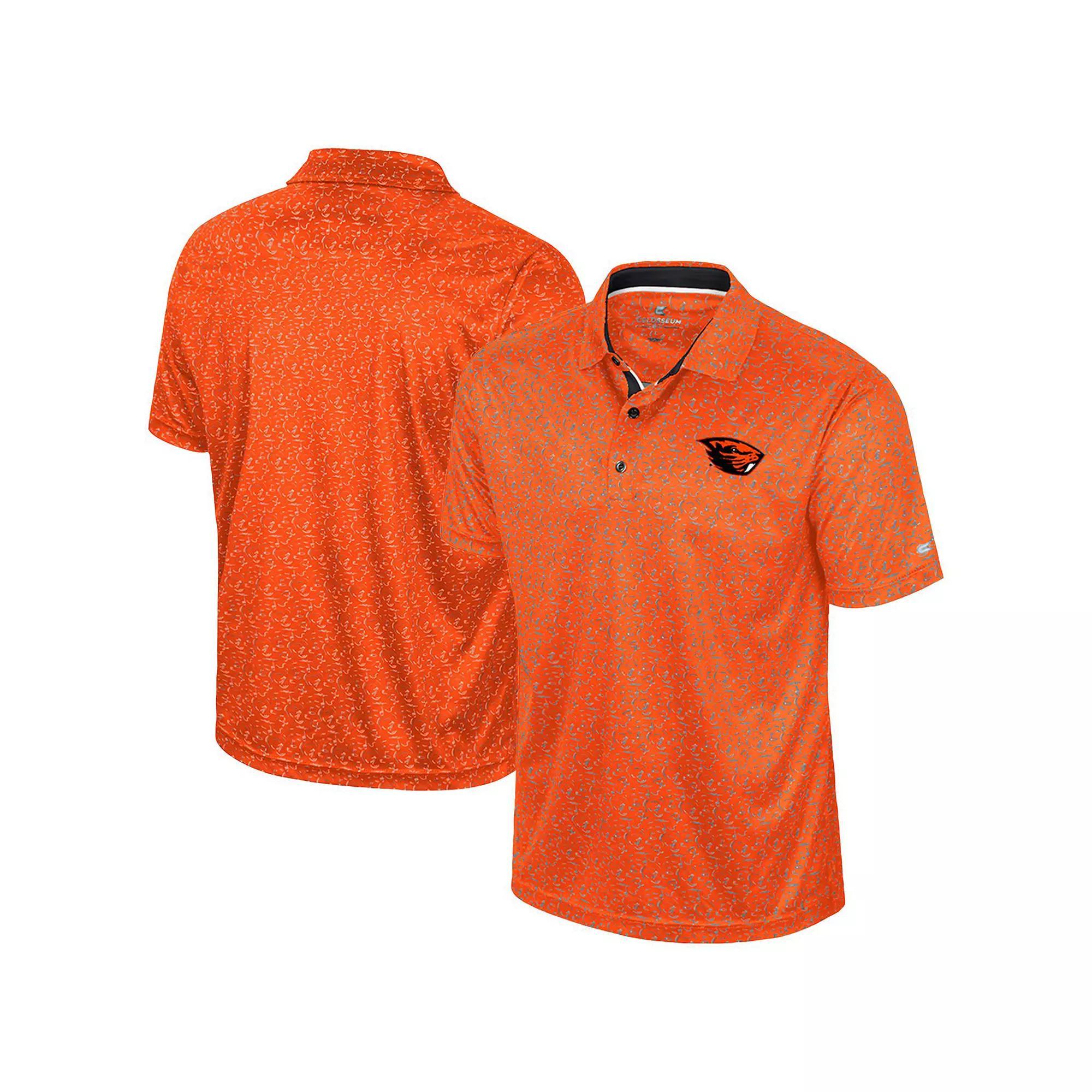Men's Colosseum Orange Clemson Tigers Sublimated Golf Polo,  Product Image