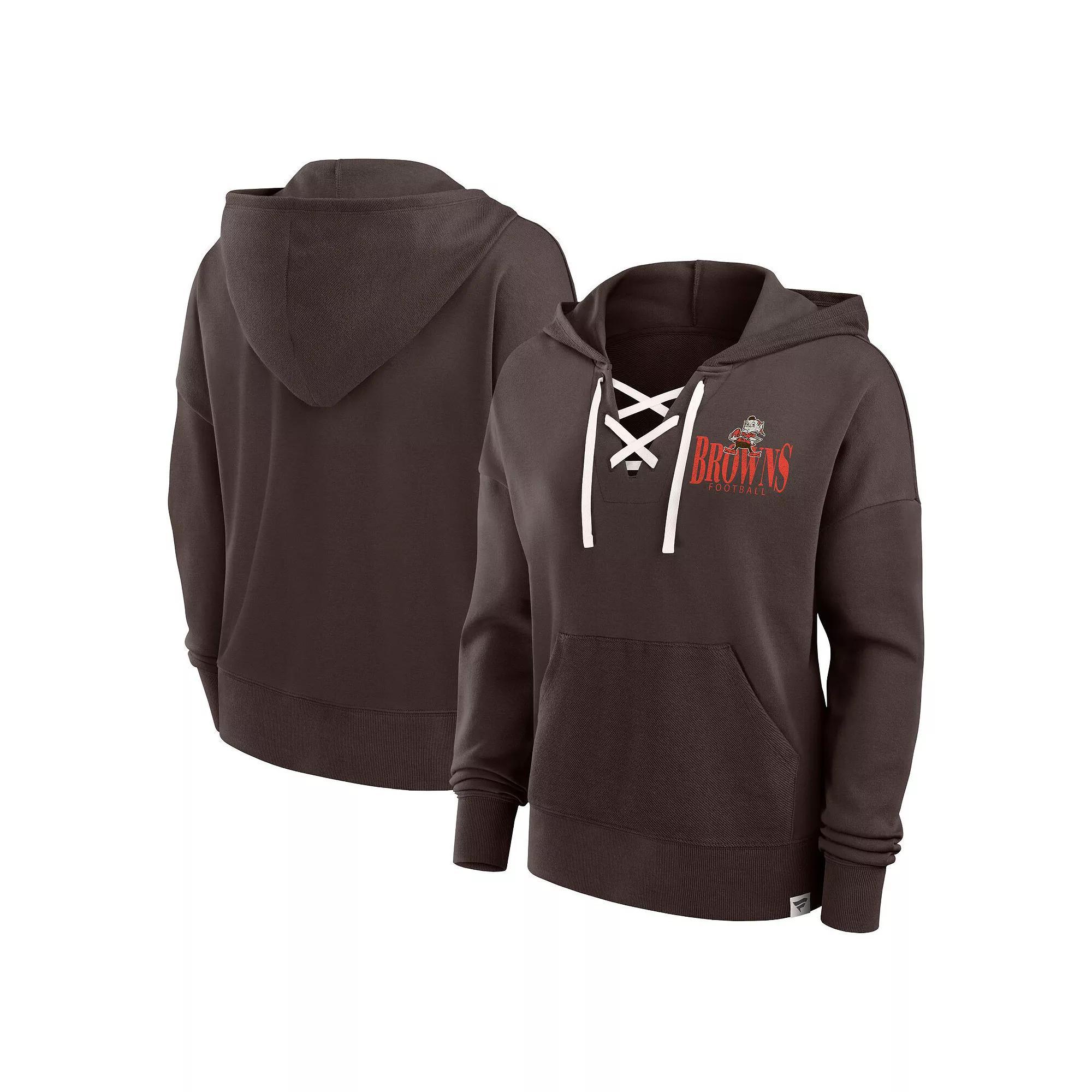 Women's Fanatics Royal Dallas Cowboys Blitz Left Lace-Up Pullover Hoodie,  Product Image