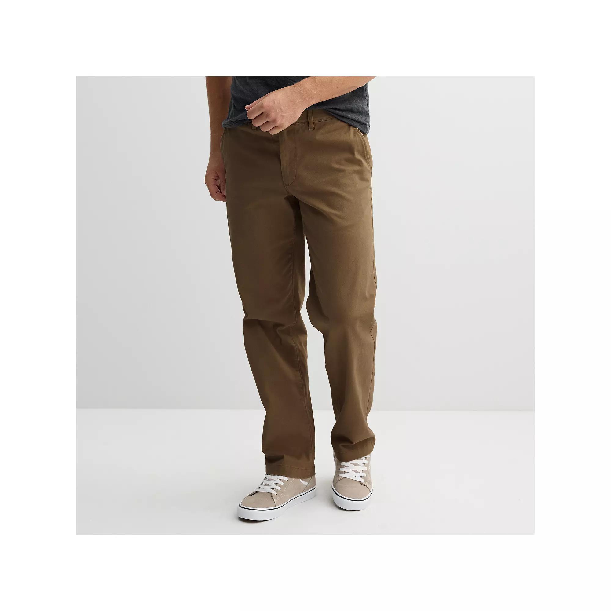 Men's Sonoma Goods For Life® Flexwear Loose Fit Chinos, Size: 32X30, Iron Ore Product Image