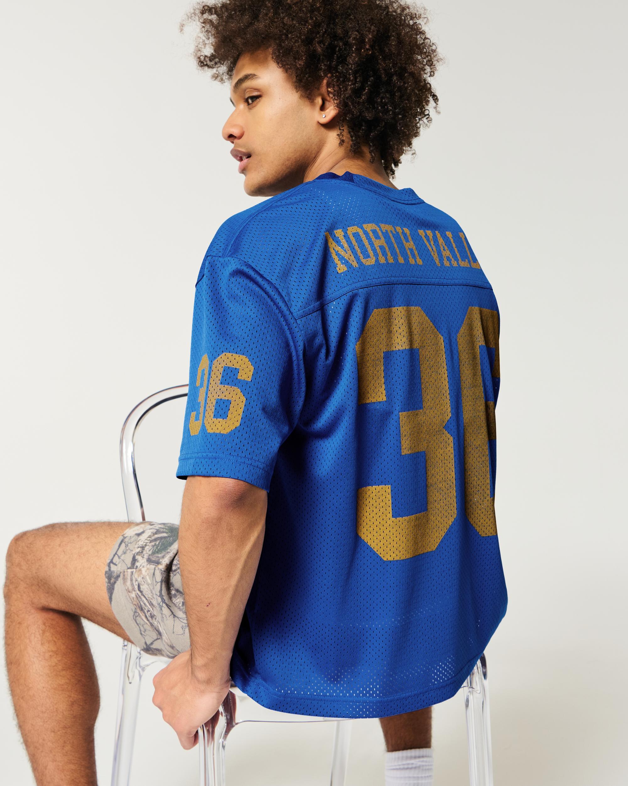 Boxy Crop Mesh Graphic Jersey Product Image