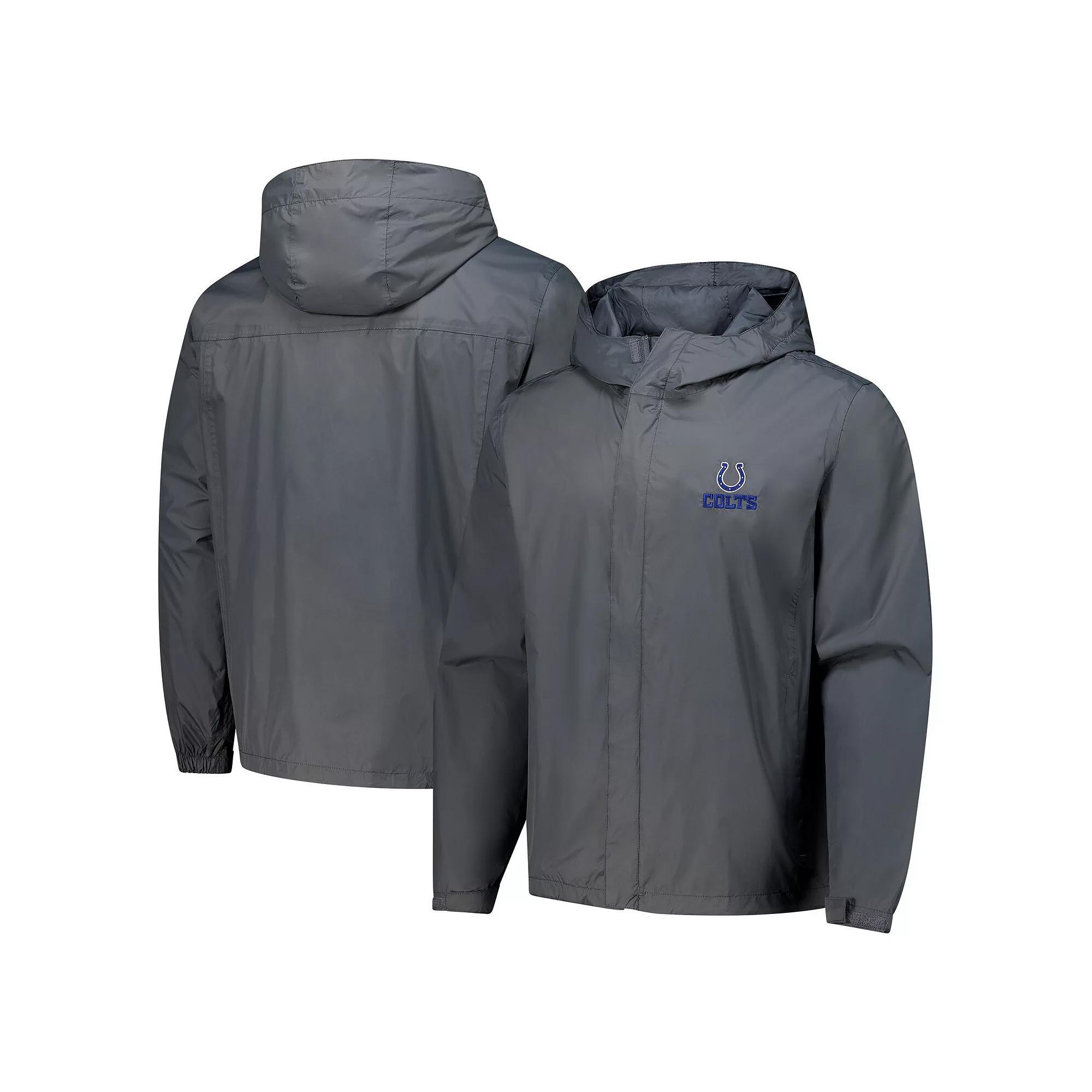 Men's Dunbrooke Graphite Indianapolis Colts Tropic Waterproof Packable Full-Zip Hoodie Jacket,  Product Image