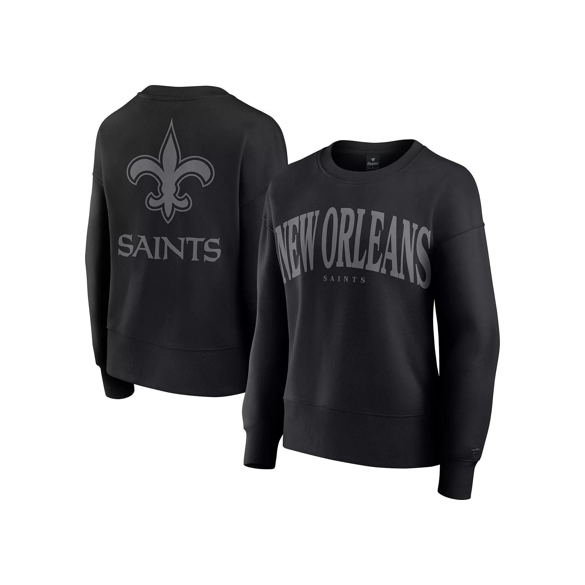 Women's Fanatics Navy Notre Dame Fighting Irish Supersoft Flow Fleece Pullover Sweatshirt,  Product Image