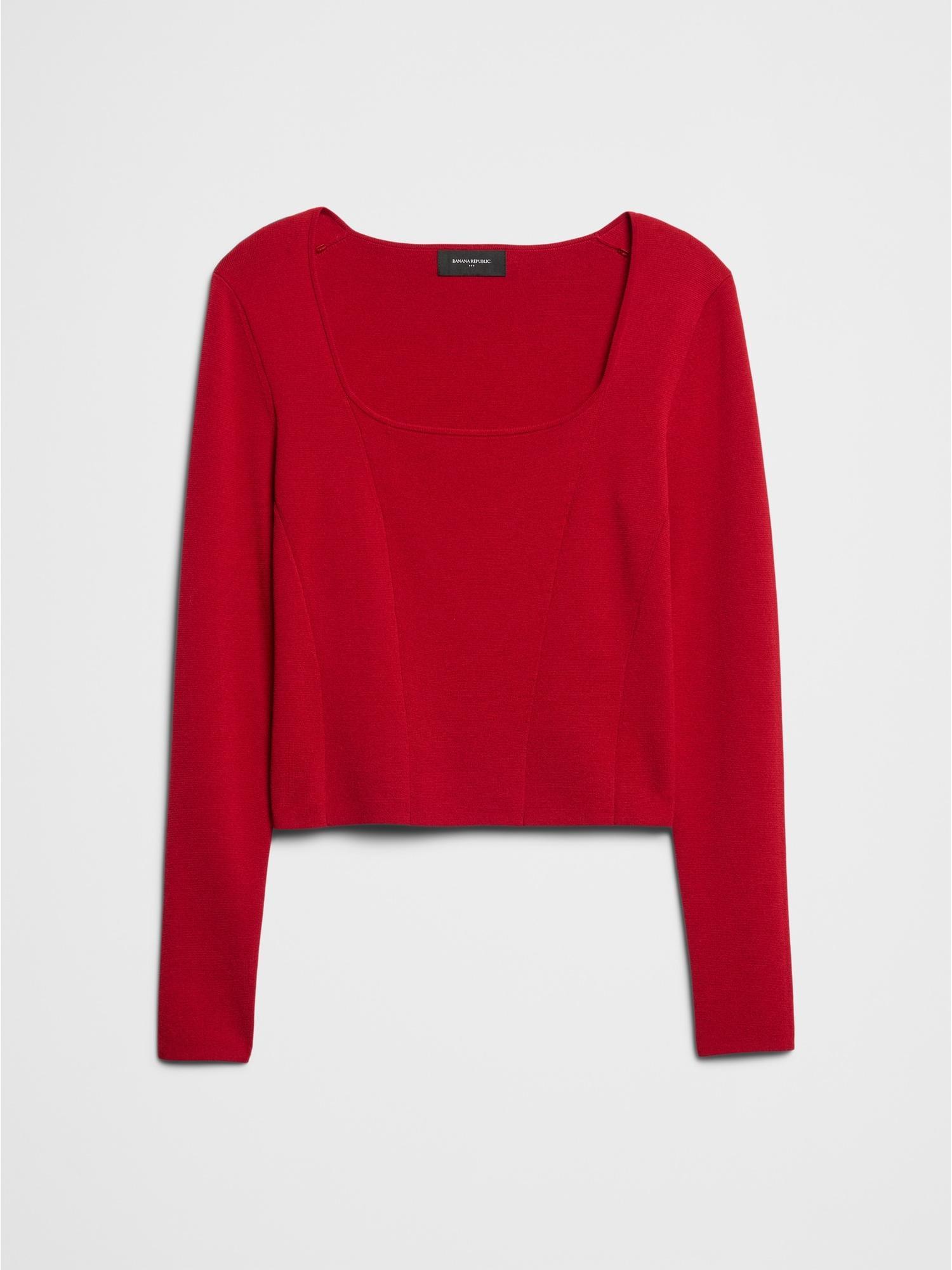 Square-Neck Sweater Product Image