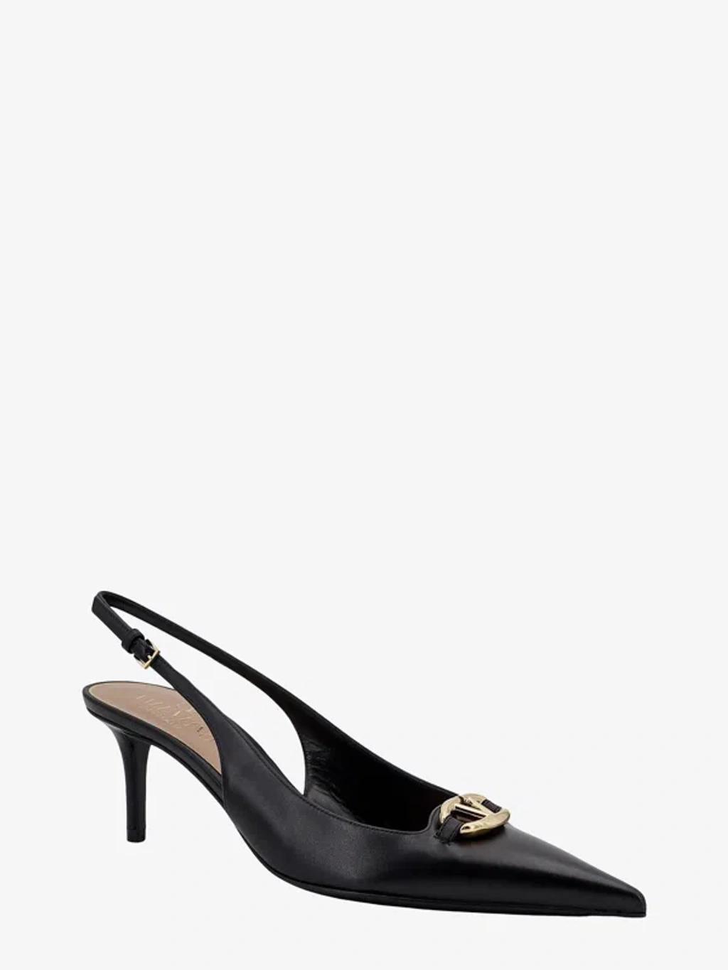 The Bold Edition Vlogo Calfskin Slingback Pump 60mm Woman Black 41.5 Product Image