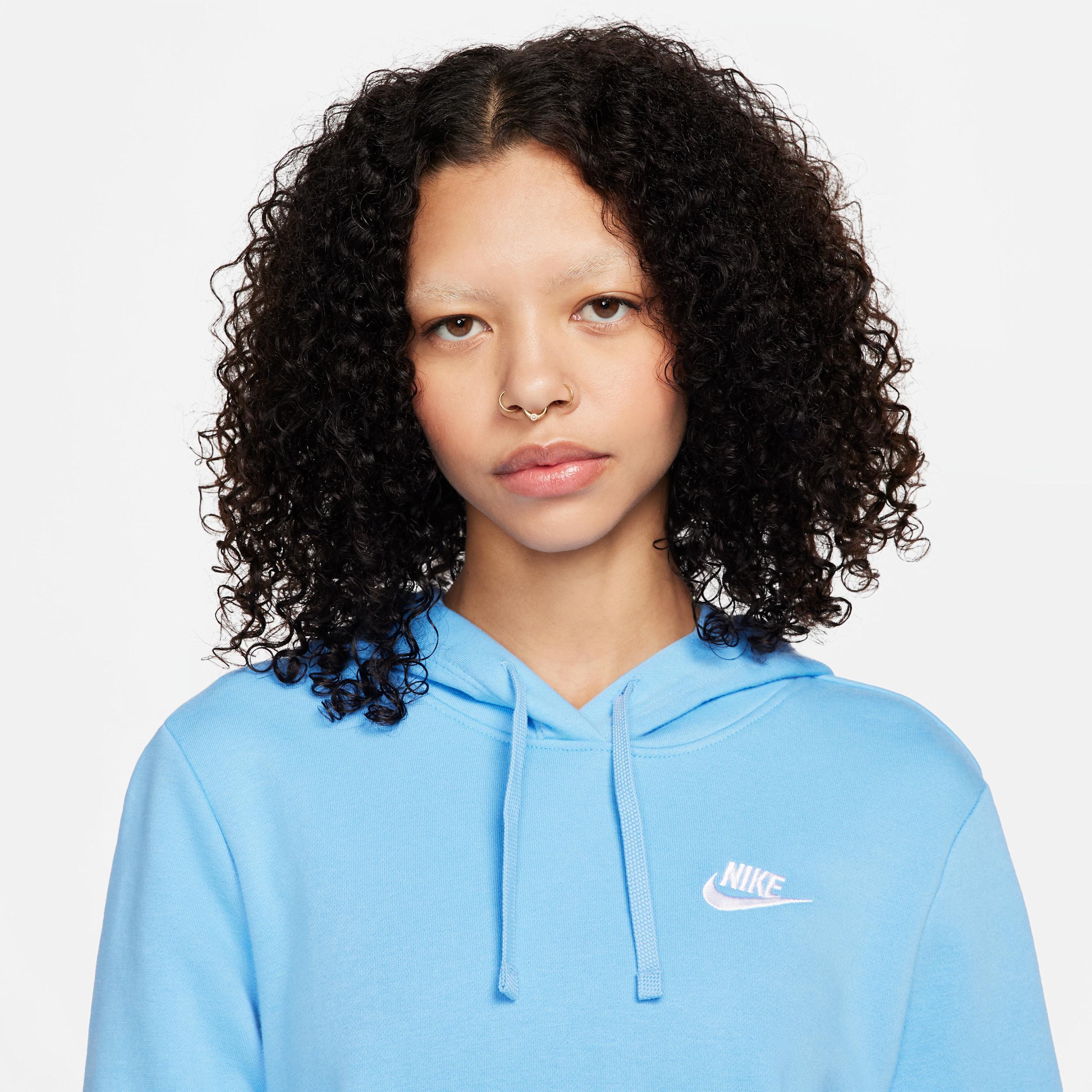 Womens Nike Sportswear Club Fleece Pullover Hoodie | DQ5793-010 Product Image