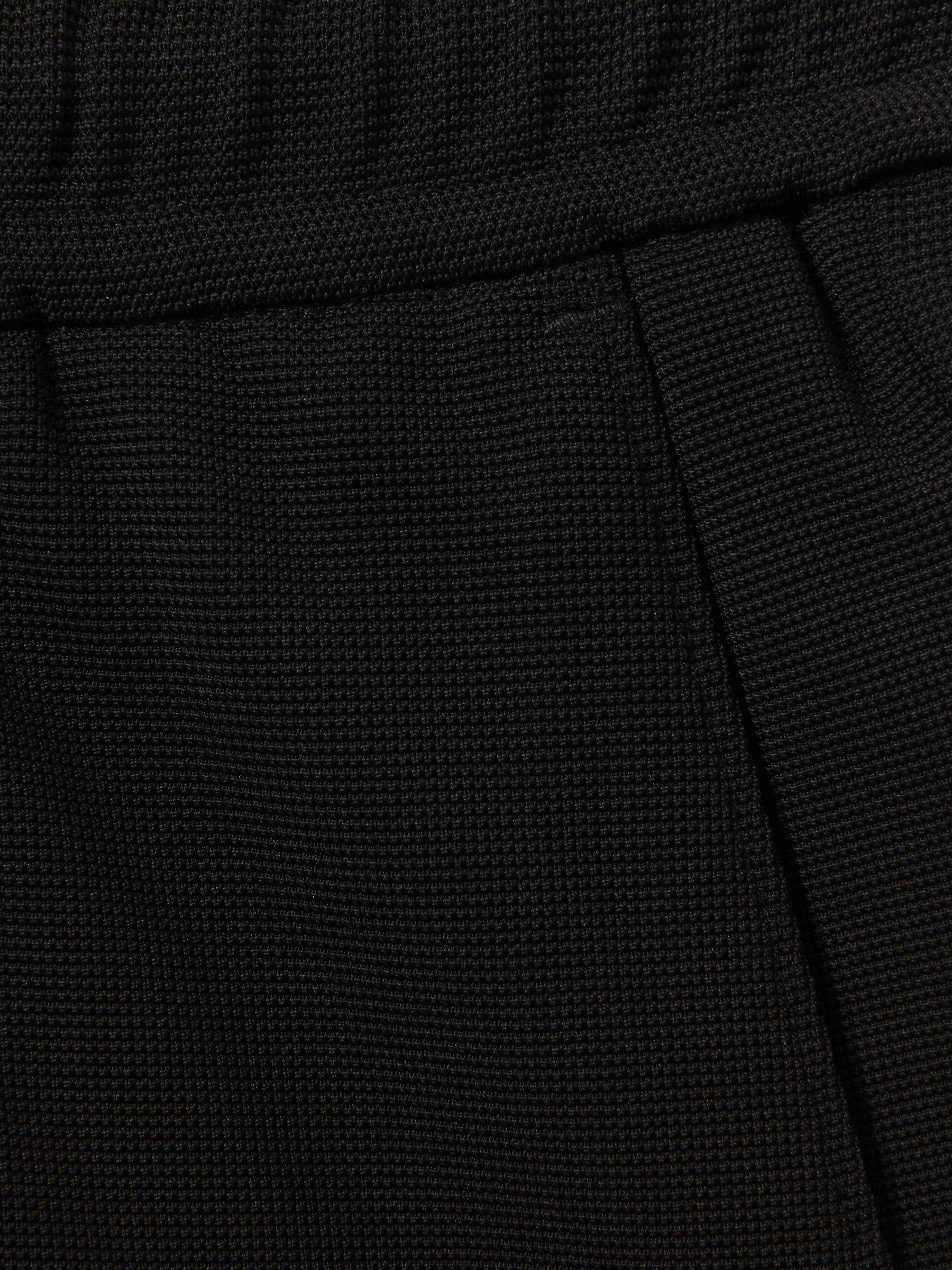 Textured Drawstring Shorts in Black Product Image