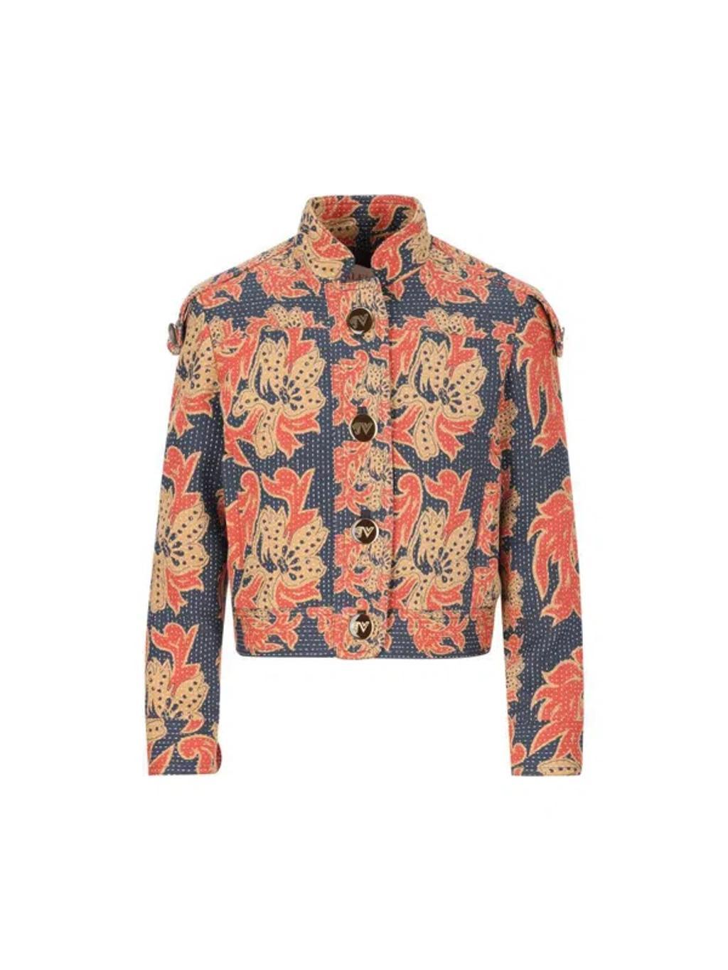 VALENTINO Garavani Jackets In Indigo/multicolor Product Image