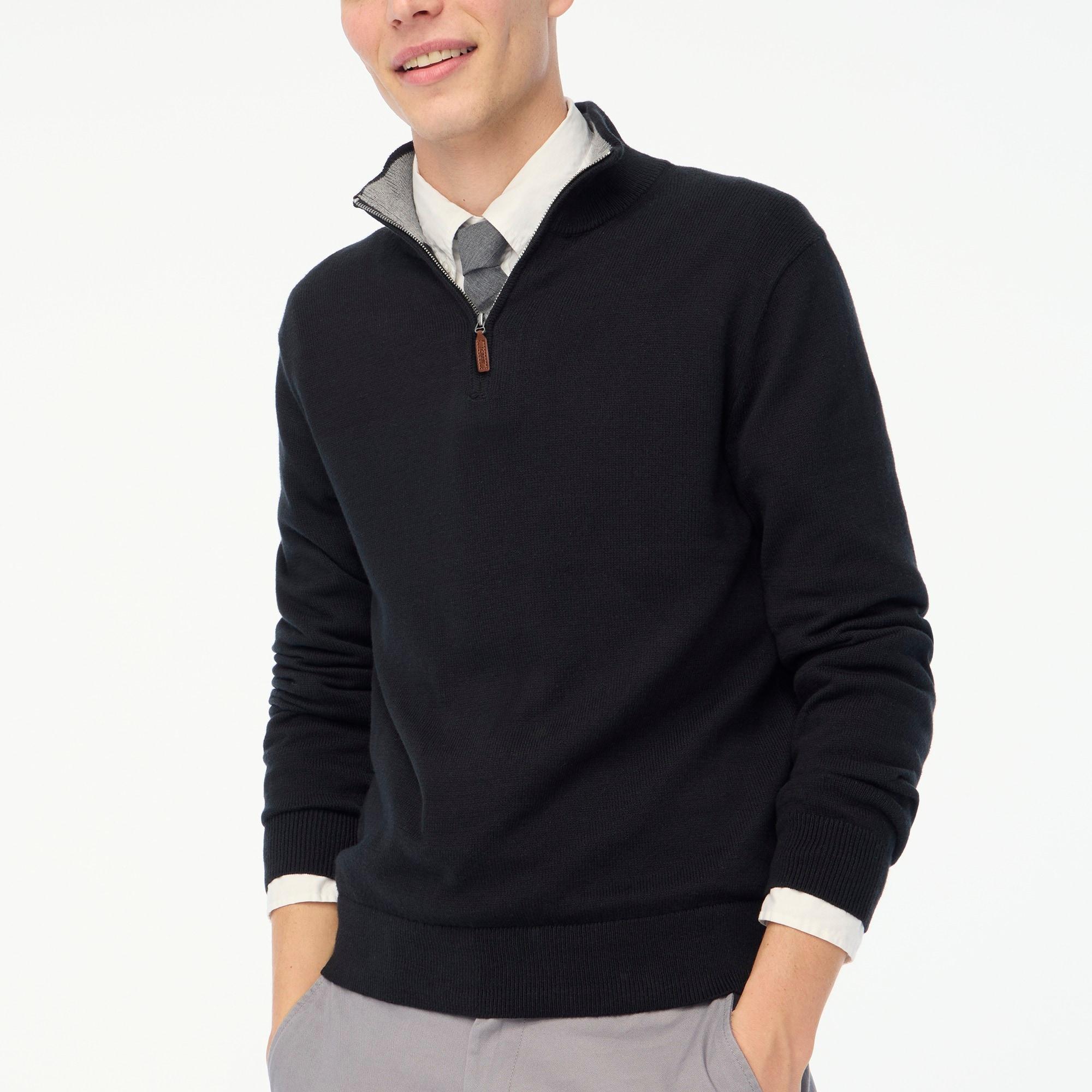 Cotton half-zip sweater Product Image