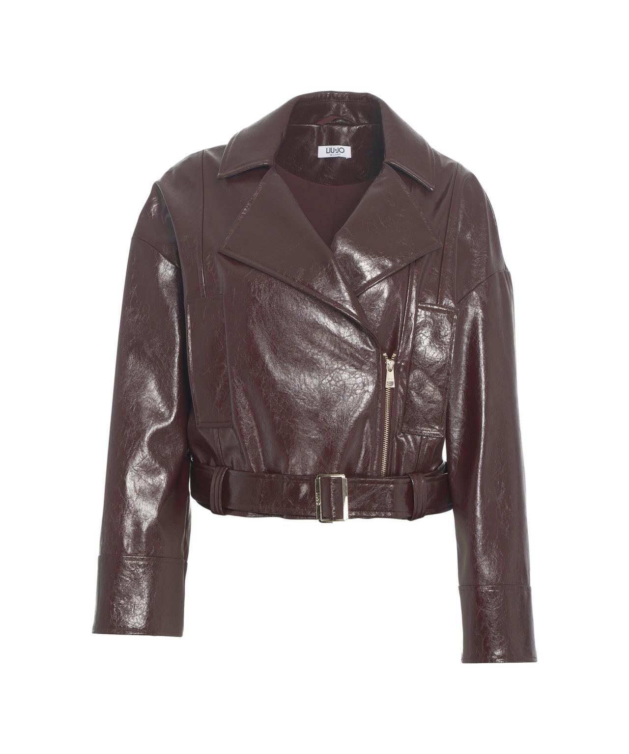 Faux Leather Jacket Product Image