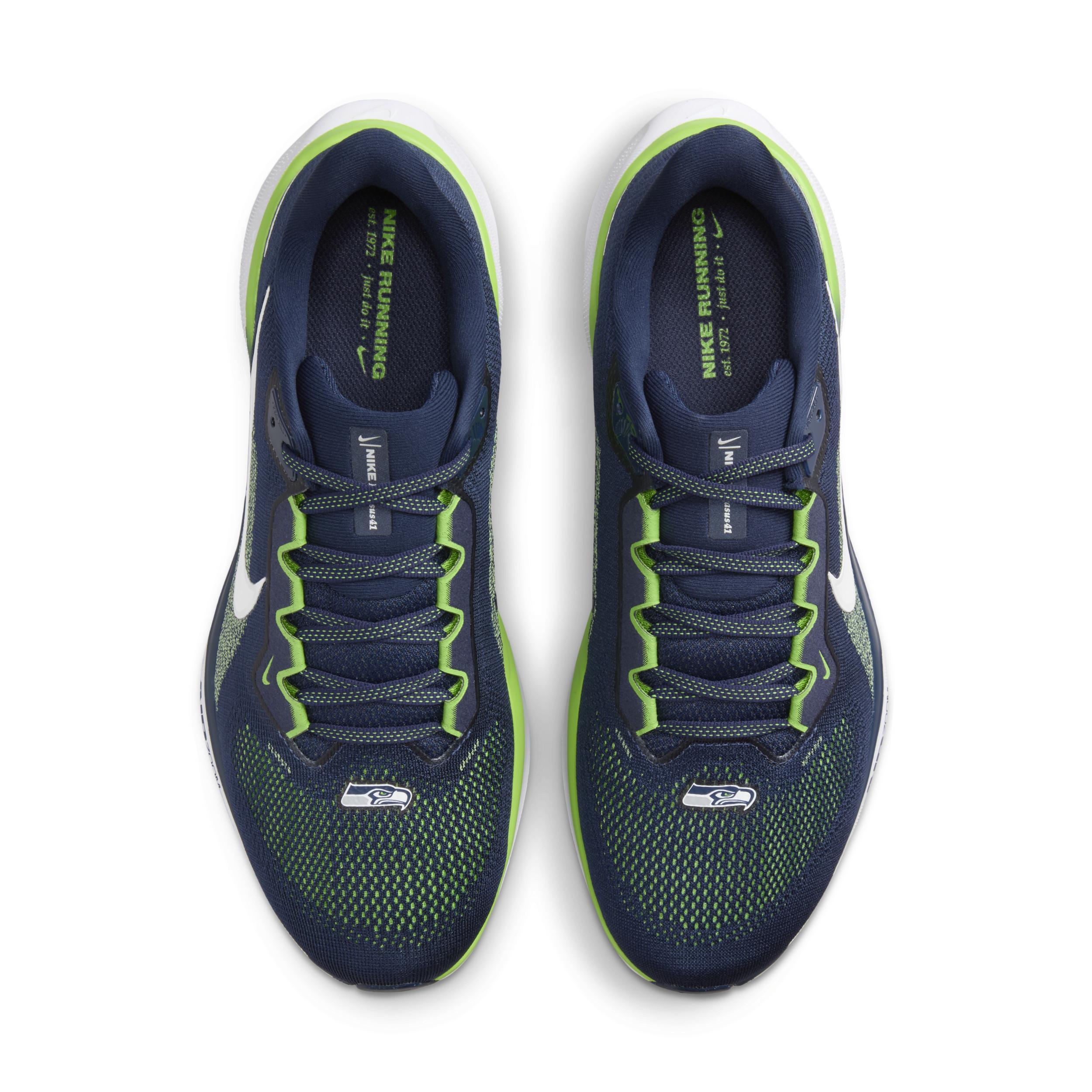 Nike Men's Pegasus 1 NFL Seattle Seahawks Road Running Shoes Product Image