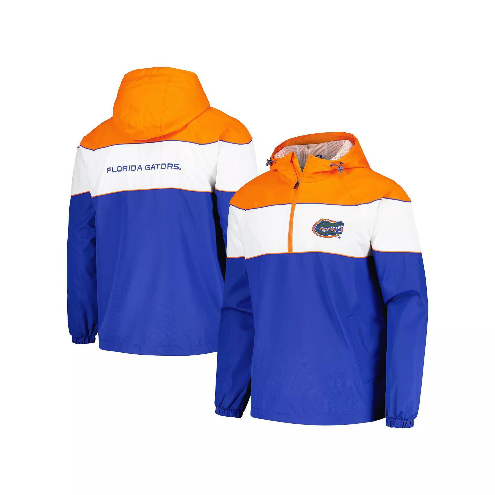 Men's G-III Sports by Carl Banks Royal Florida Gators Center Line Half-Zip Raglan Hoodie Jacket, Size: Medium, Blue Product Image