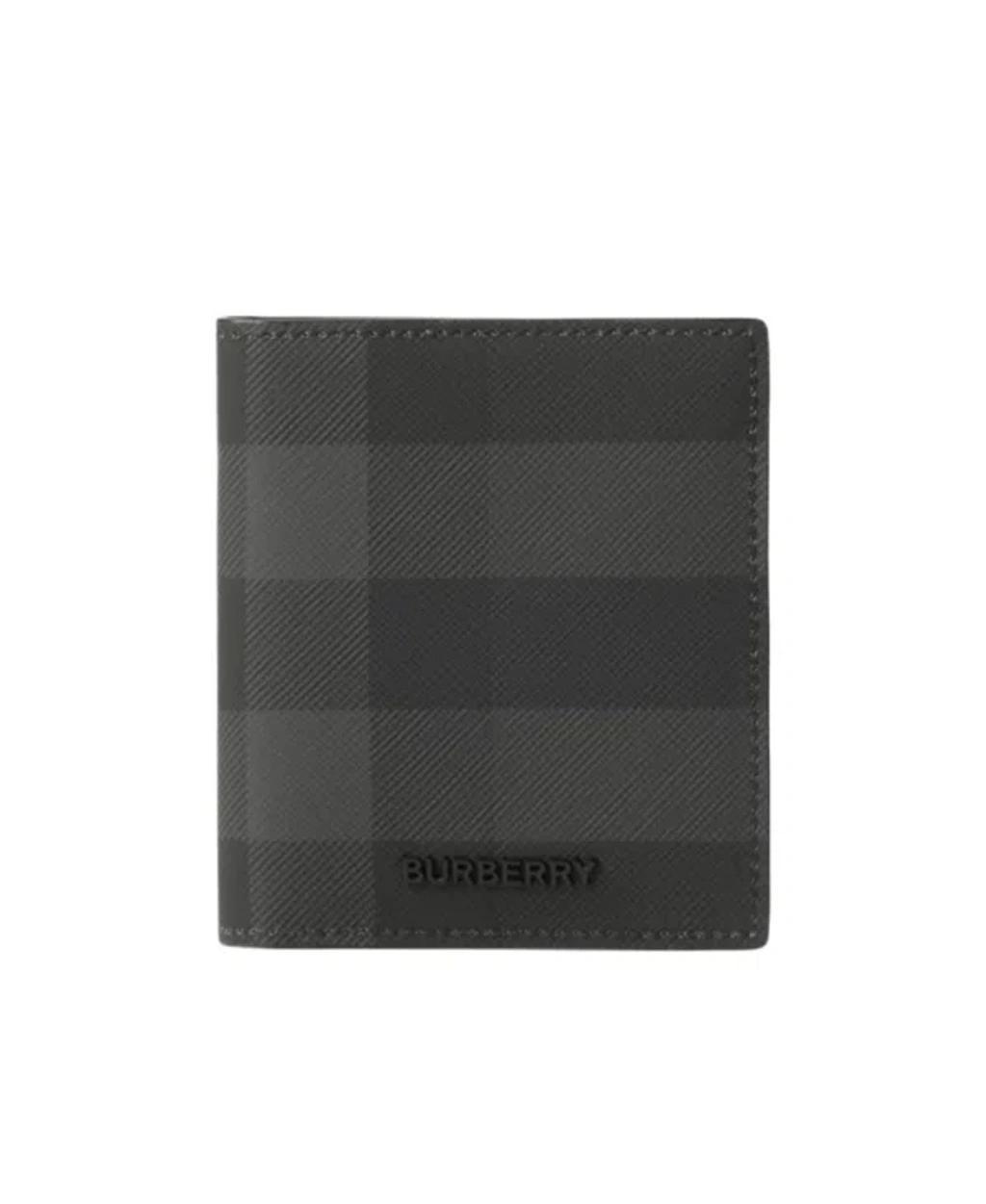 BURBERRY Logo-lettering Bi-fold Wallet In Black Product Image