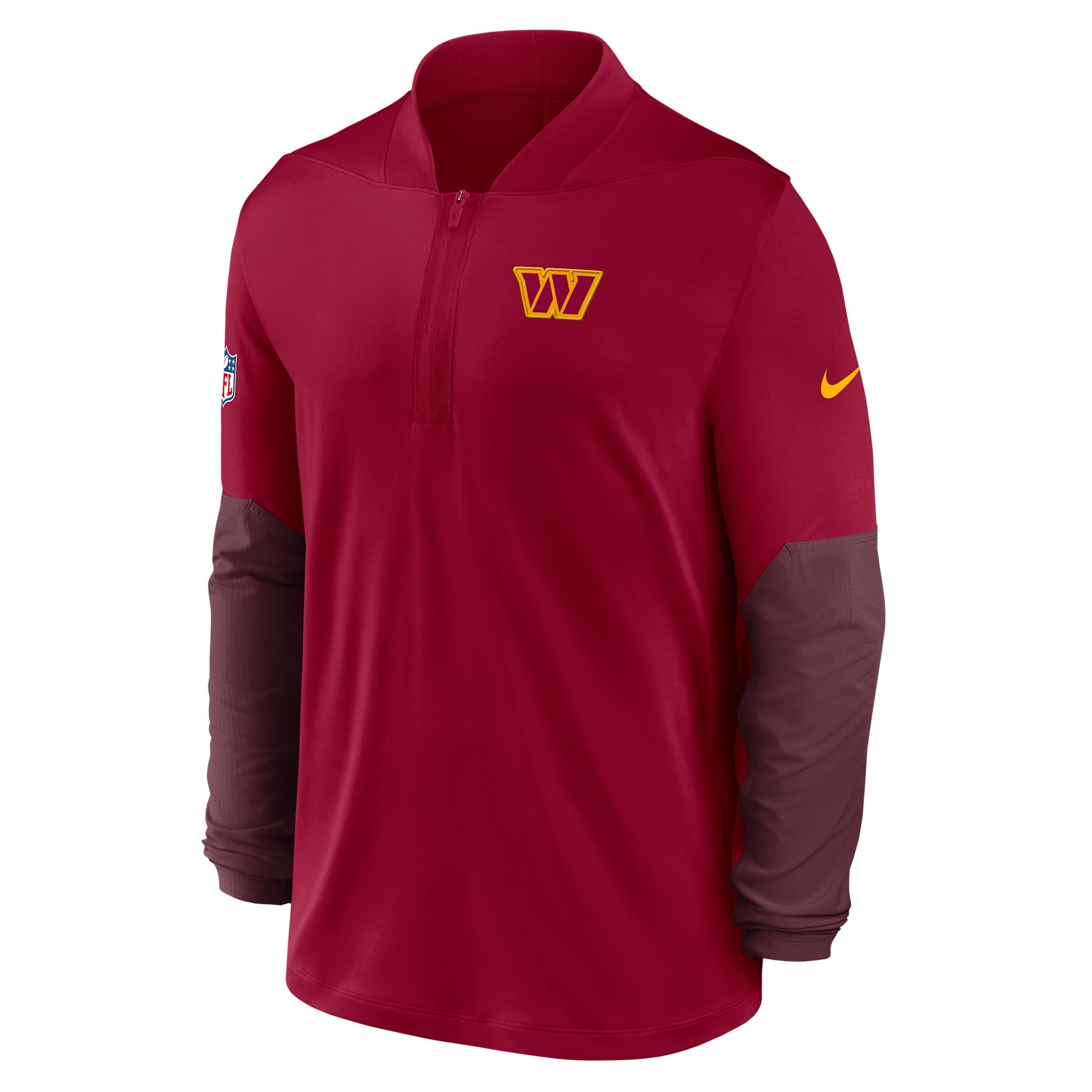 Washington Commanders Feel The Pressure Nike Mens Dri-FIT NFL 1/2-Zip Top | 03BA0DGB9E-RZB Product Image