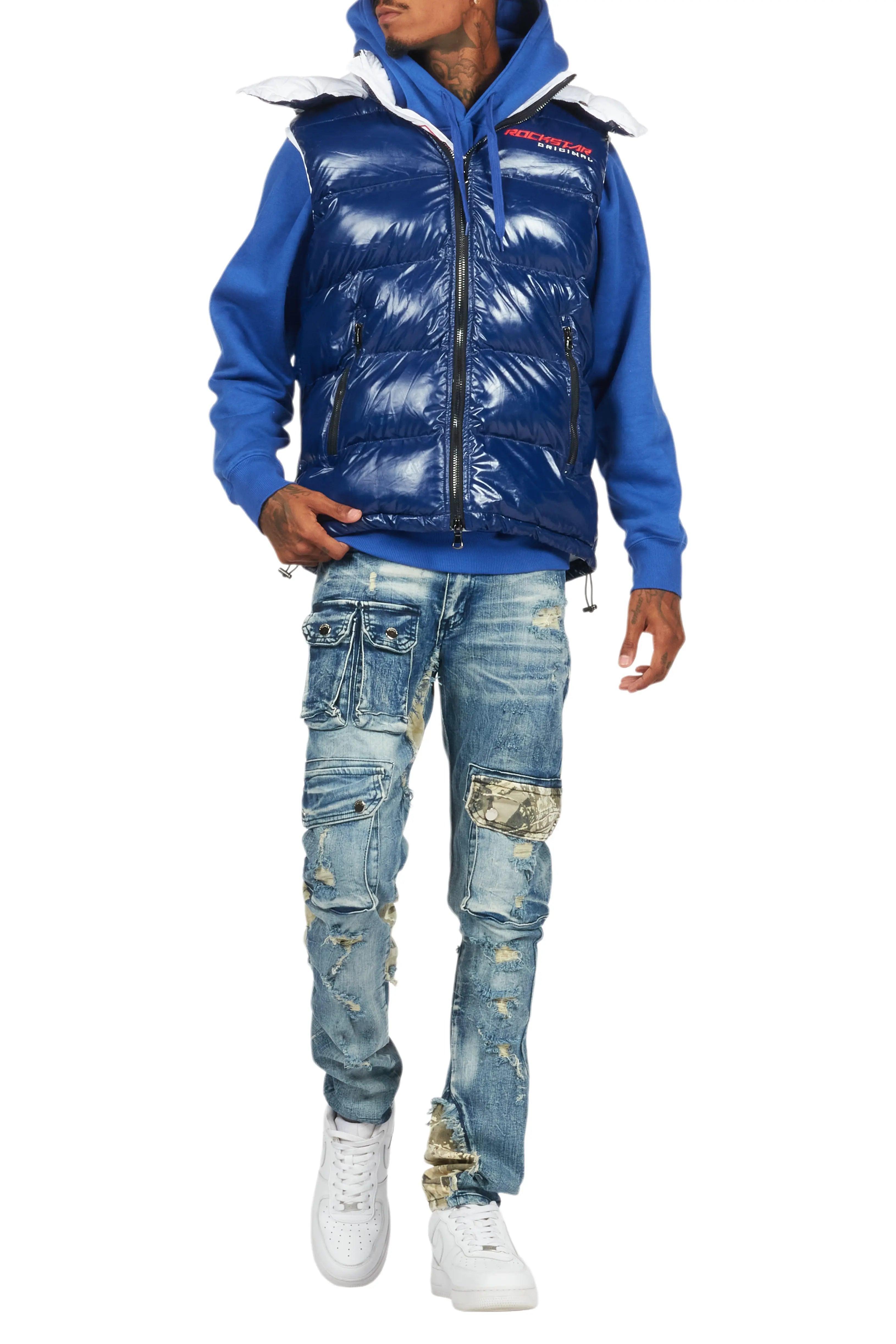 Zeta Blue Slim Fit Jeans Male Product Image