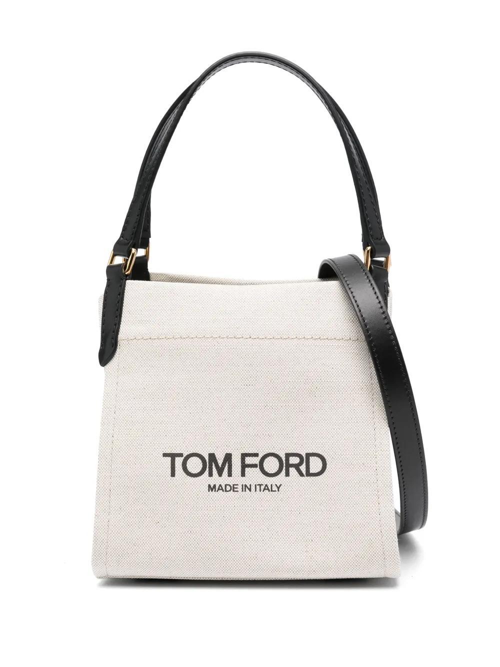 TOM FORD Small Amalfi Tote Bag In Neutrals Product Image