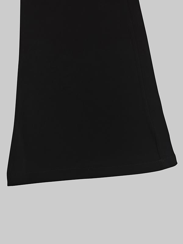 Loose Wide Leg High-Waisted Solid Color Pants Trousers Product Image