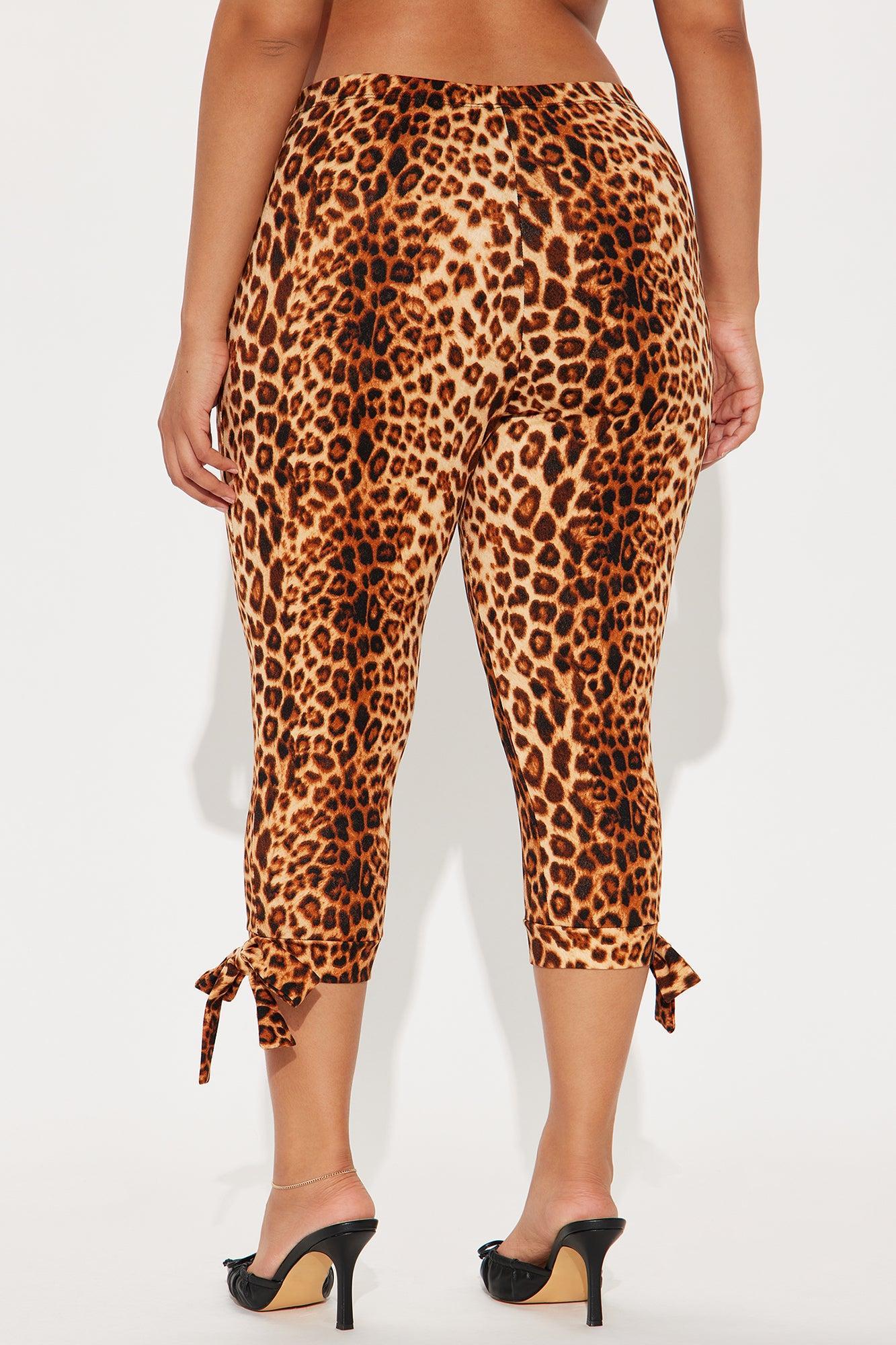 Well Behaved Leopard Capri Legging - Brown/combo Product Image
