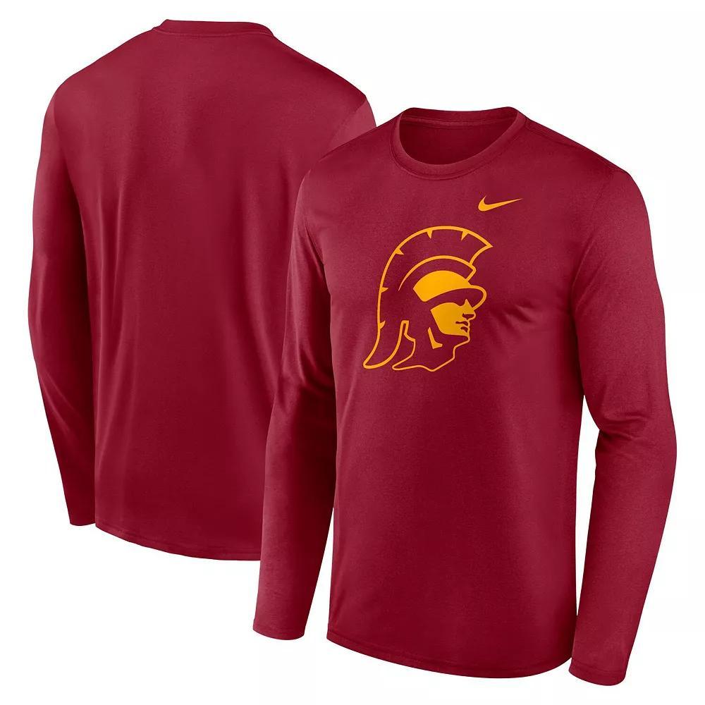 Men's Nike Cardinal USC Trojans Primetime Alternate Logo Legend Long Sleeve T-Shirt, Size: XL, Red Product Image