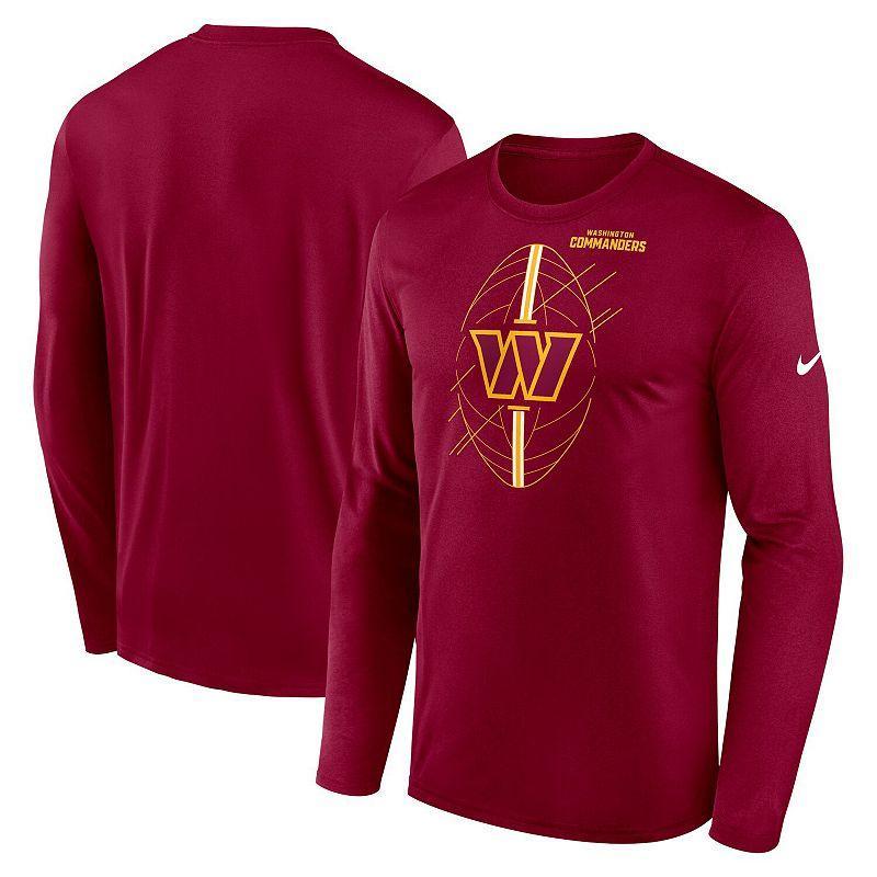 Mens Nike Burgundy Washington Commanders Legend Icon Long Sleeve T-Shirt Product Image