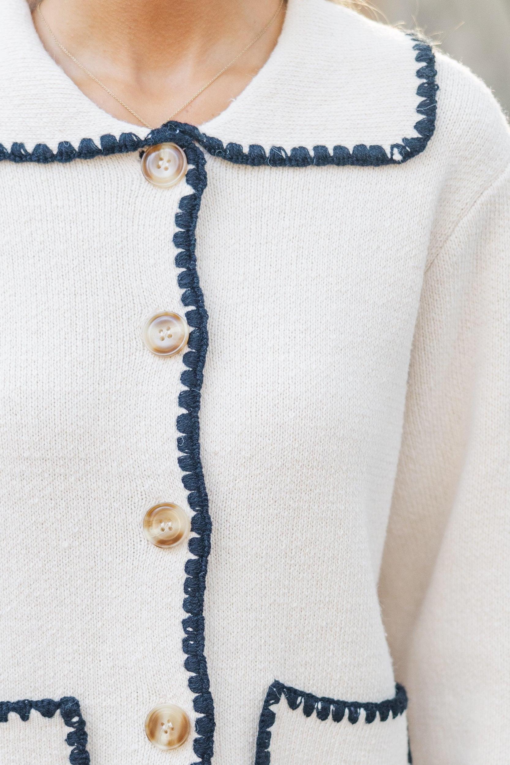 Happy Days Ecru White Cardigan Female Product Image