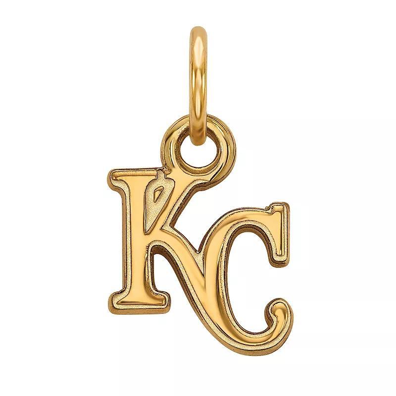 LogoArt 10k Gold Kansas City Royals Mini Pendant, Womens Product Image