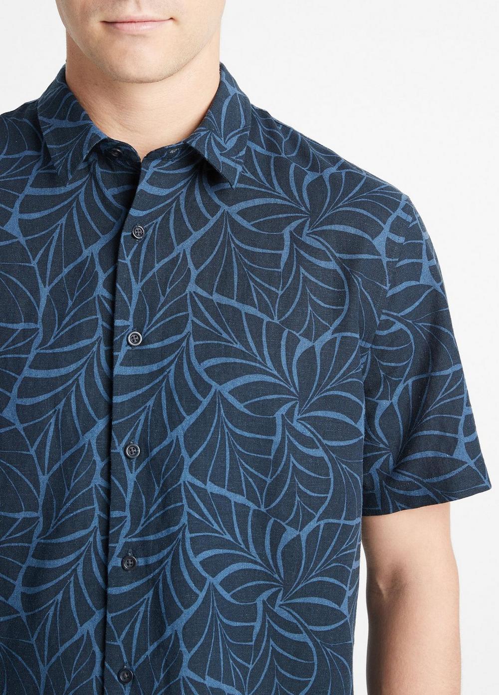 Knotted Leaves Short-Sleeve Shirt Product Image