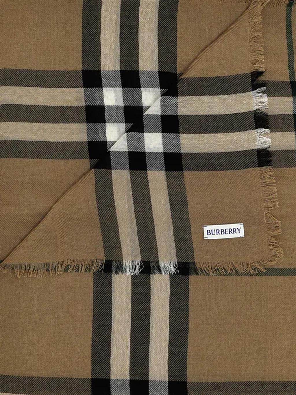 BURBERRY Check Scarf In Beige Product Image