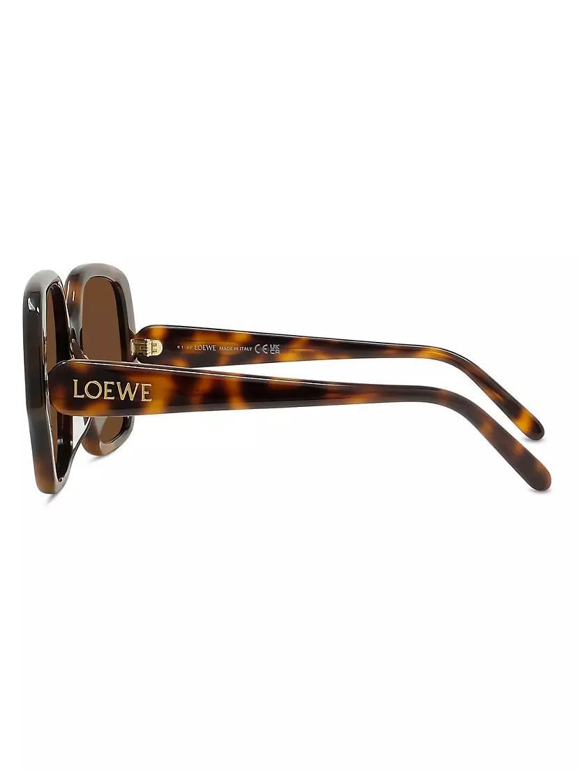 Womens Havana 54MM Square Sunglasses Product Image