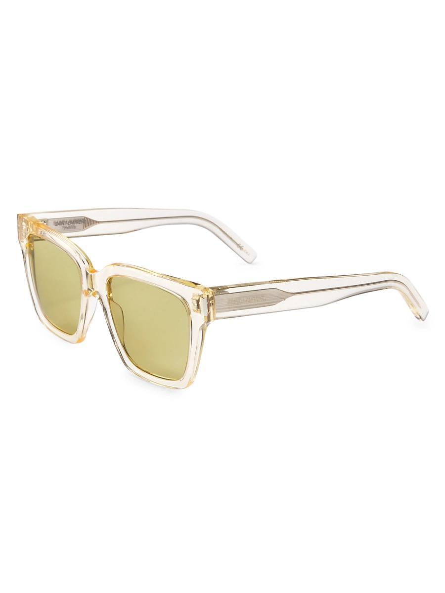 Womens 54MM Rectangular Sunglasses Product Image