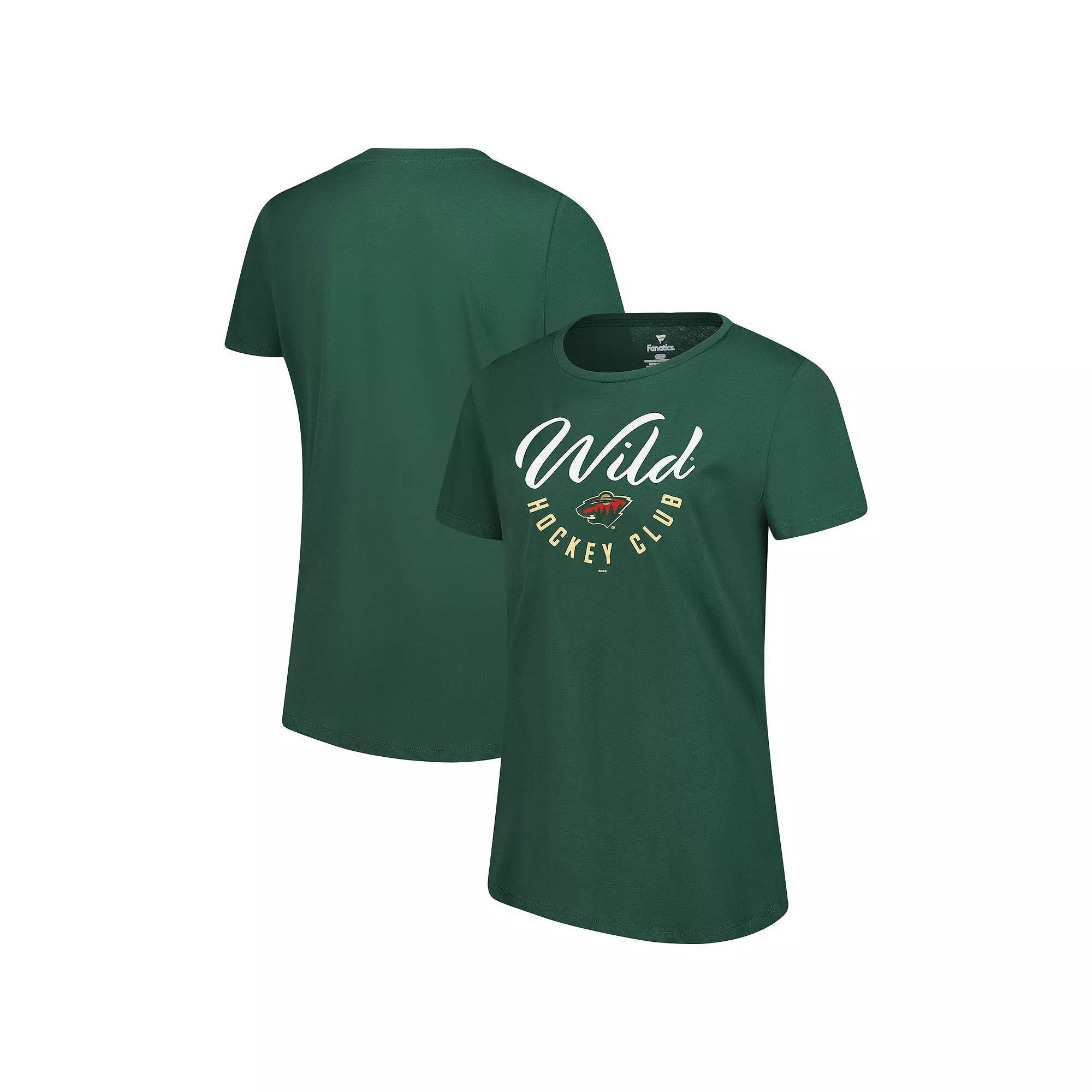 Women's Fanatics Green Minnesota Wild Top Shelf T-Shirt, Size: XL Product Image