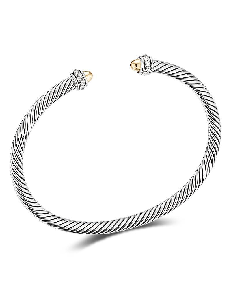 Cable Bracelet w/ 18k Gold & Diamond Product Image