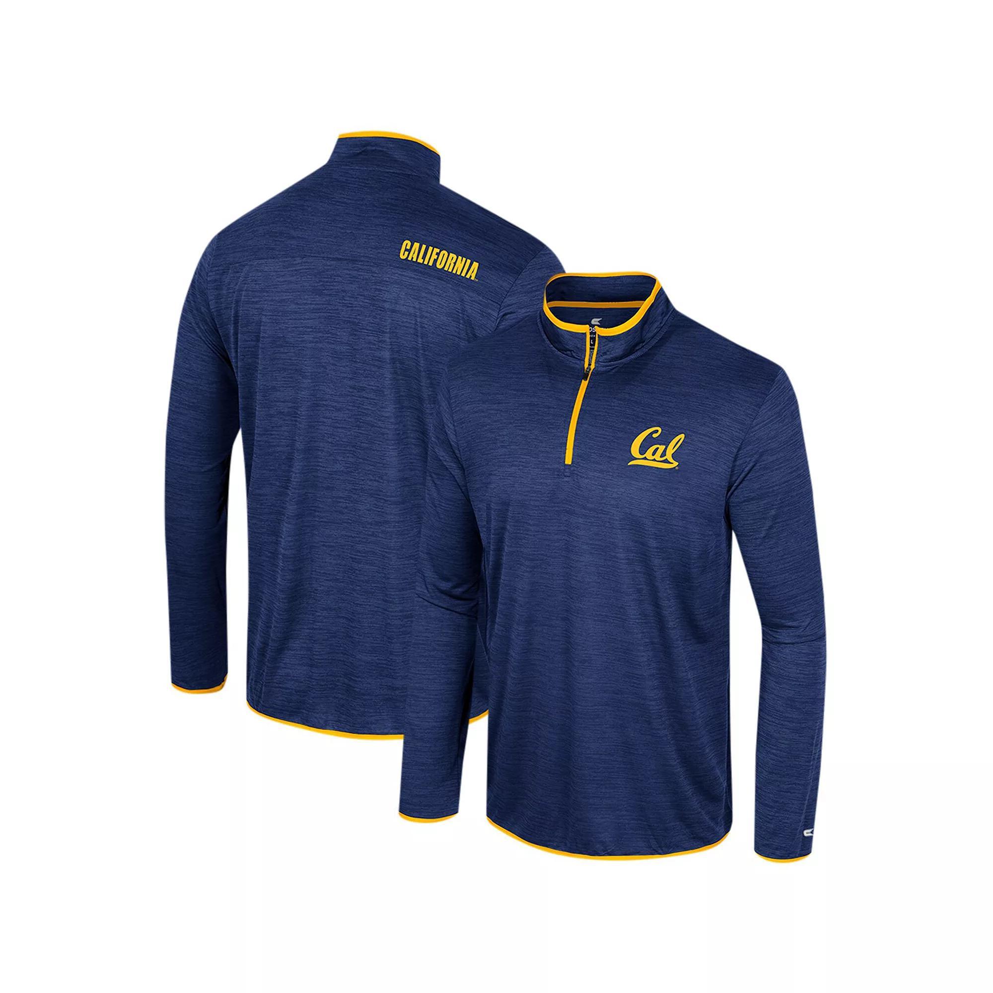 Men's Colosseum Navy Cal Bears Wright Quarter-Zip Windshirt, Size: 2XL, Blue Product Image