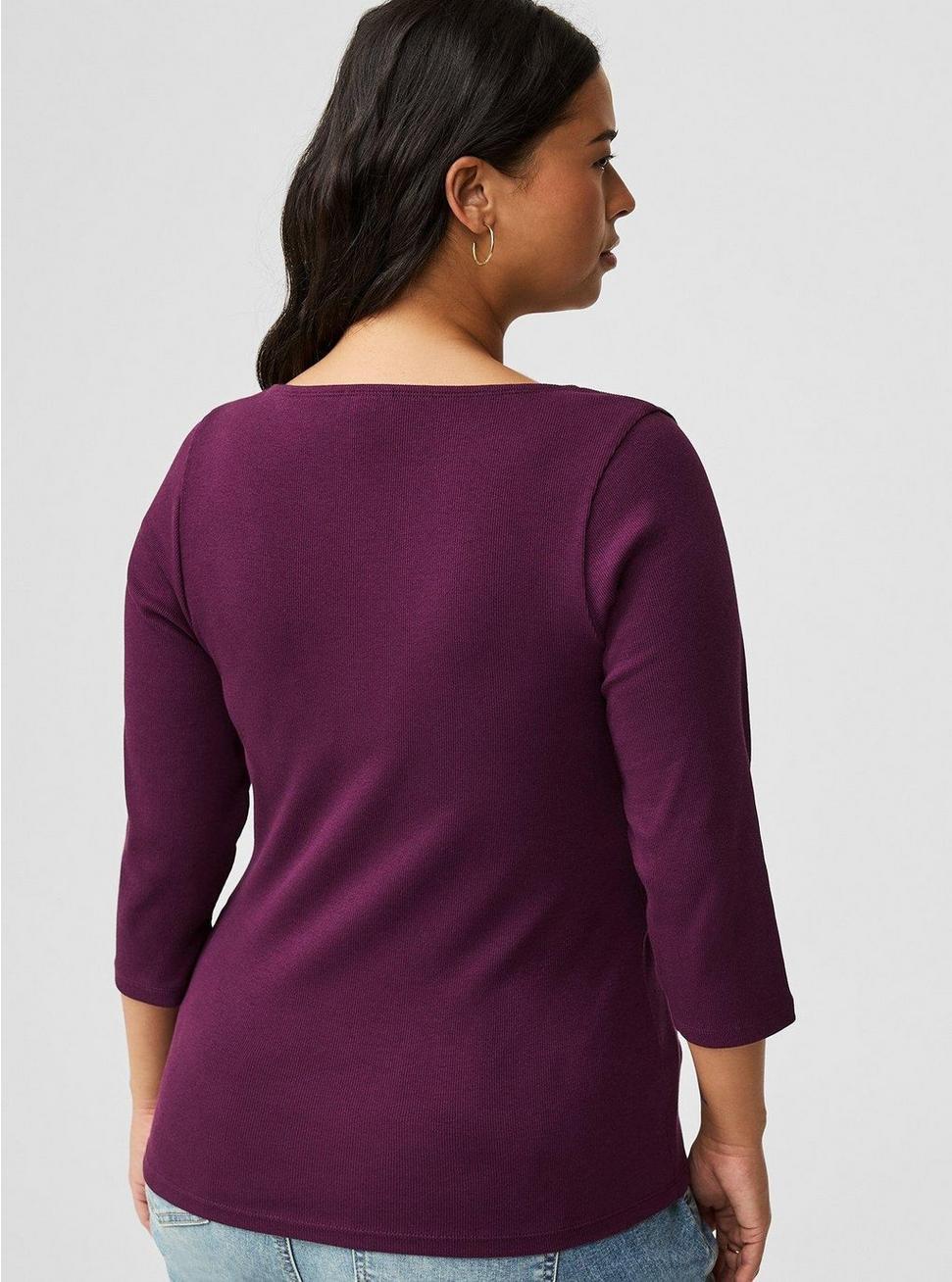 Ribbed V-Neck Top Product Image