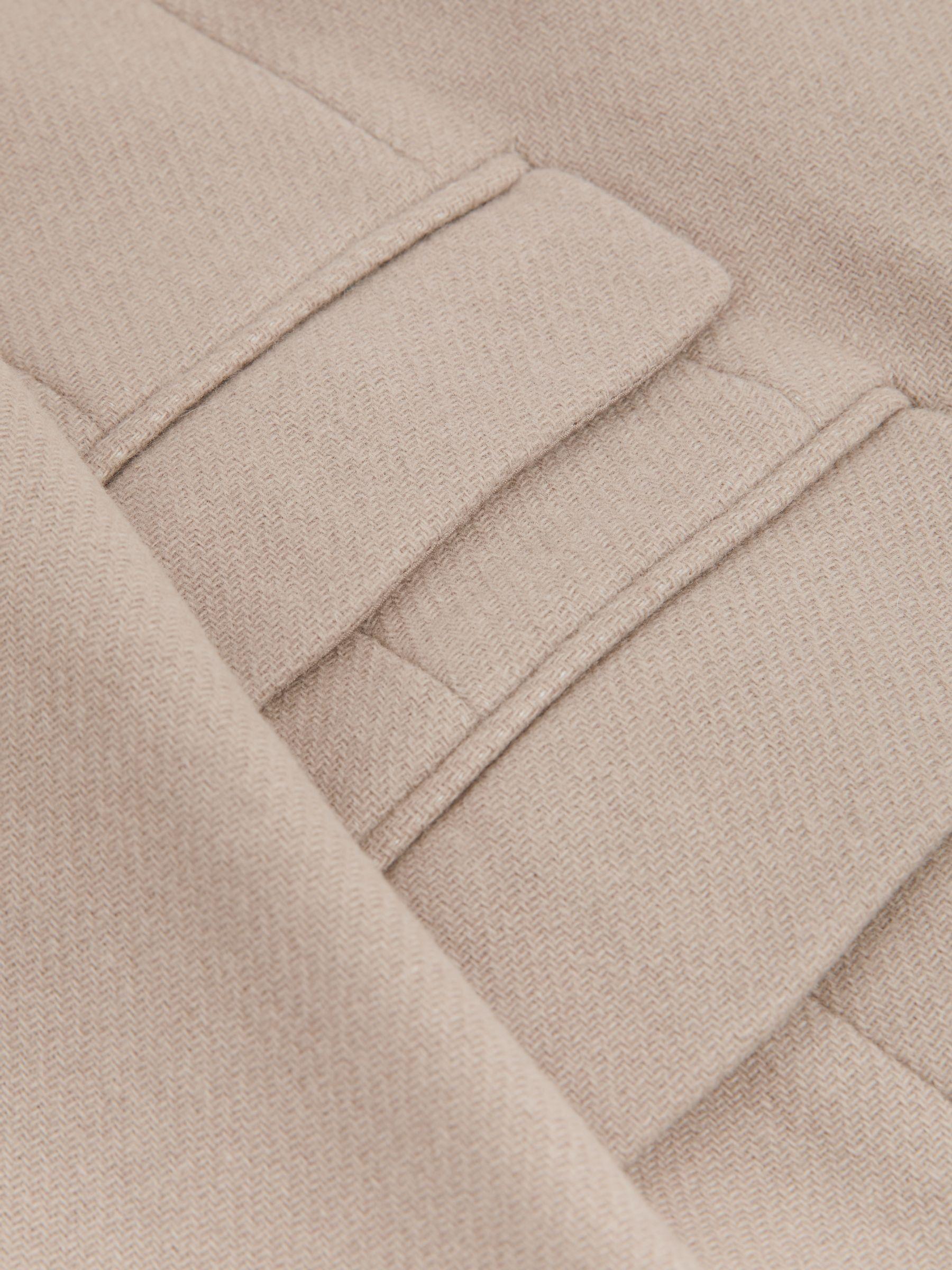 Wool-Blend Coat in Stone Product Image