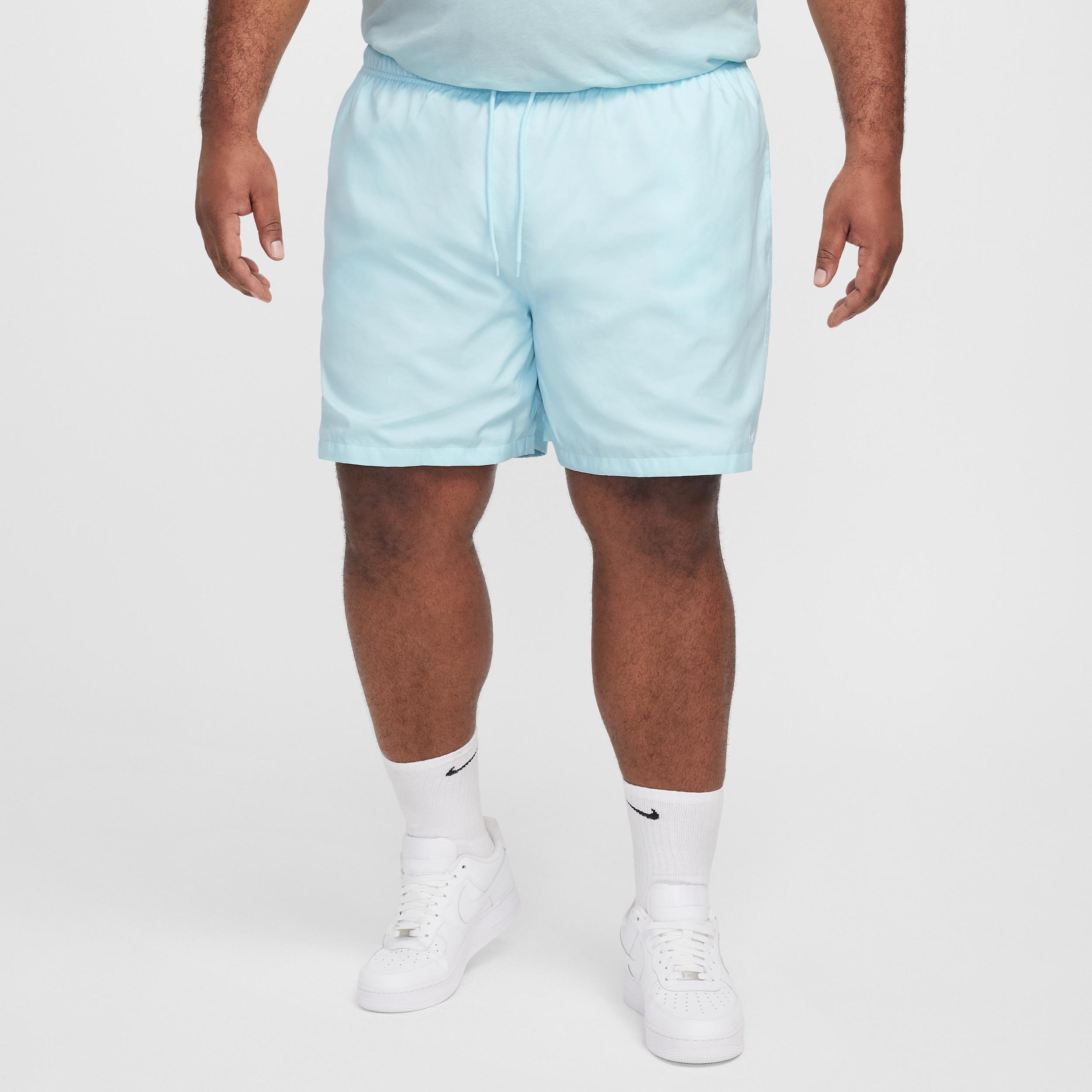 Nike Mens Nike Club Flow Shorts - Mens Blue/White Product Image