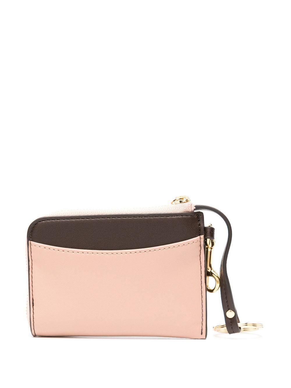 logo-print bicolour wallet Product Image