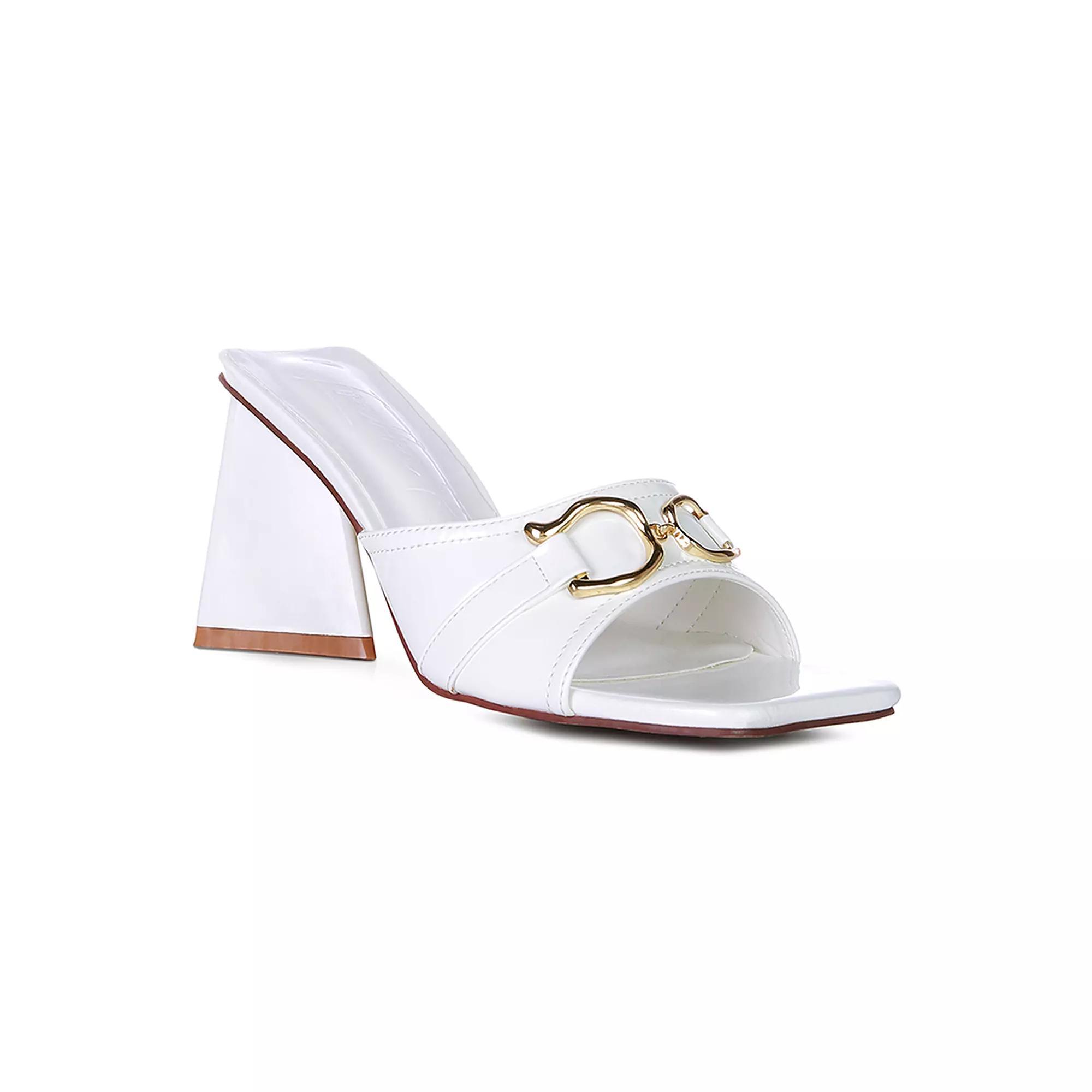 London Rag Salisbury Women's Heeled Sandals, Size: 6, White Product Image