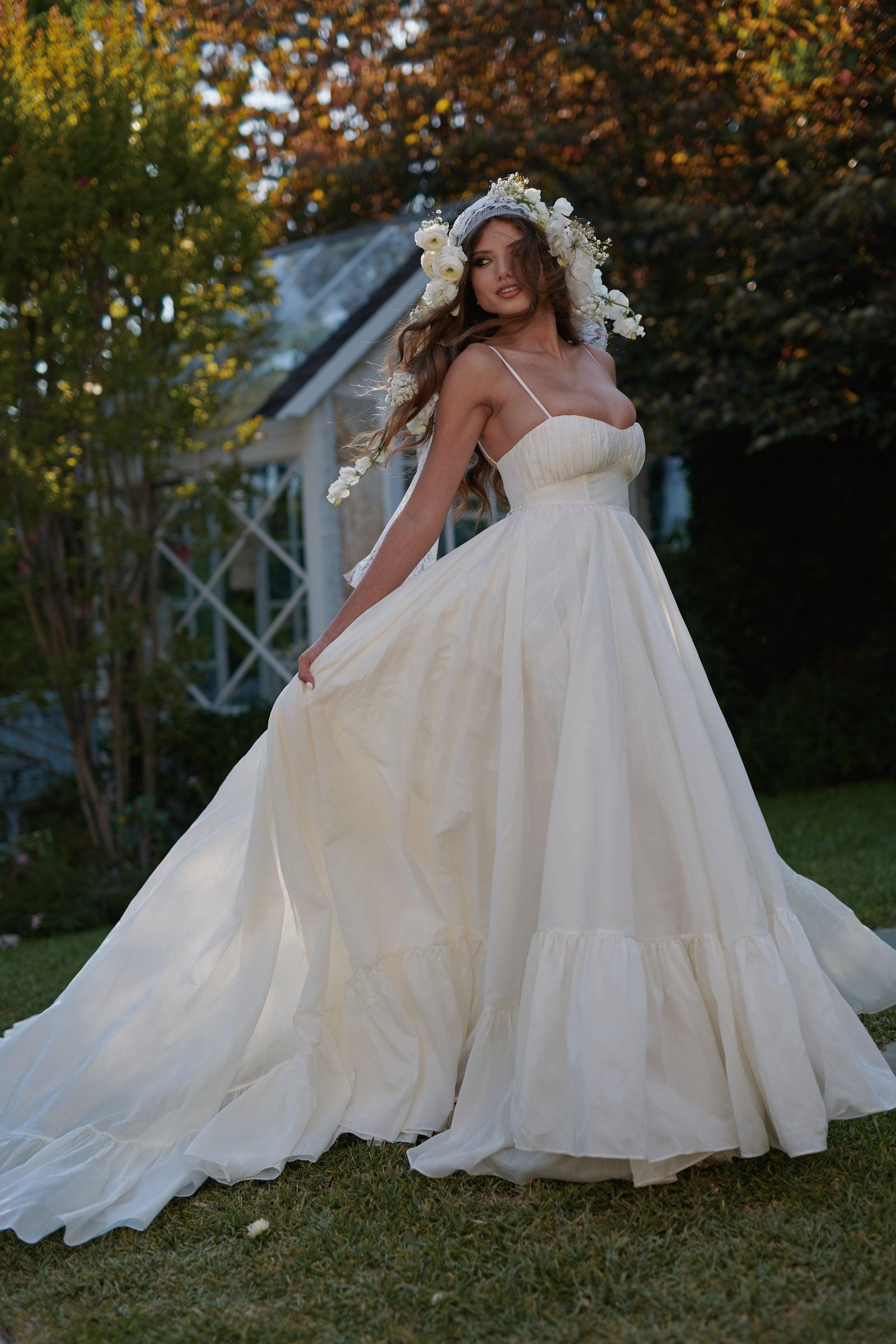 The Ivory Organdy Destination Gown Product Image