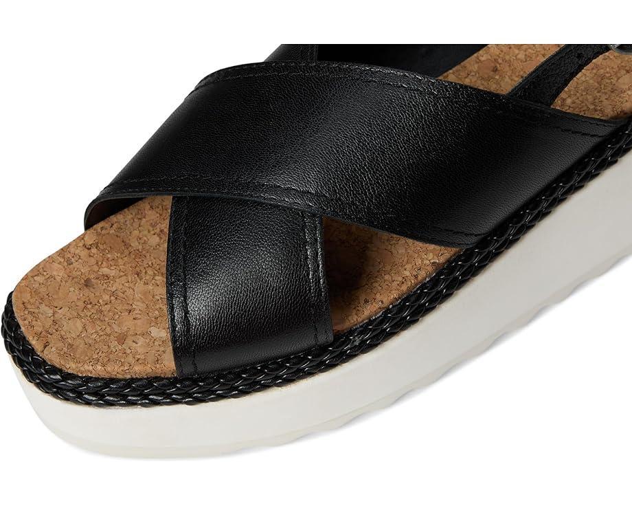 Women's Lucky Brand Pebina Cross Band Wedge Sandals Product Image