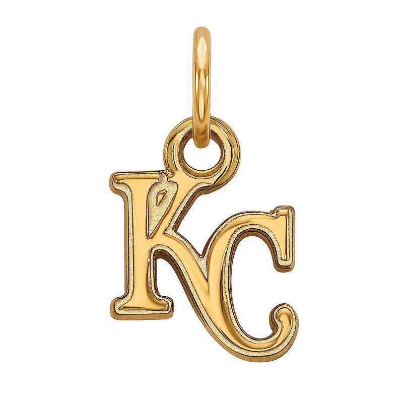 LogoArt 10k Gold Kansas City Royals Mini Pendant, Womens Product Image