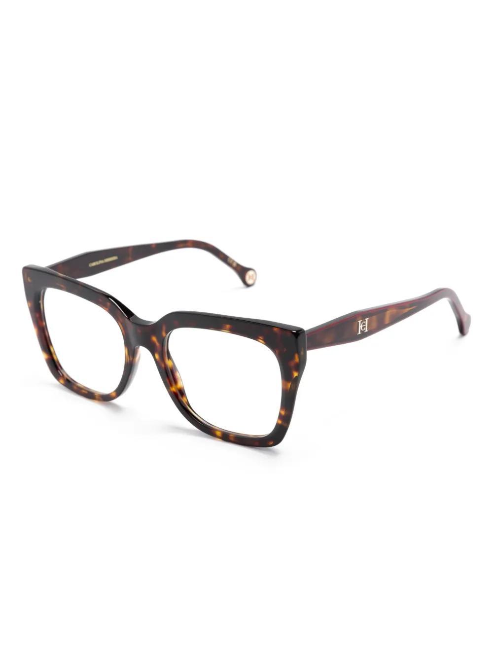 CAROLINA HERRERA Her 0227 Butterfly-frame Glasses In Brown Product Image