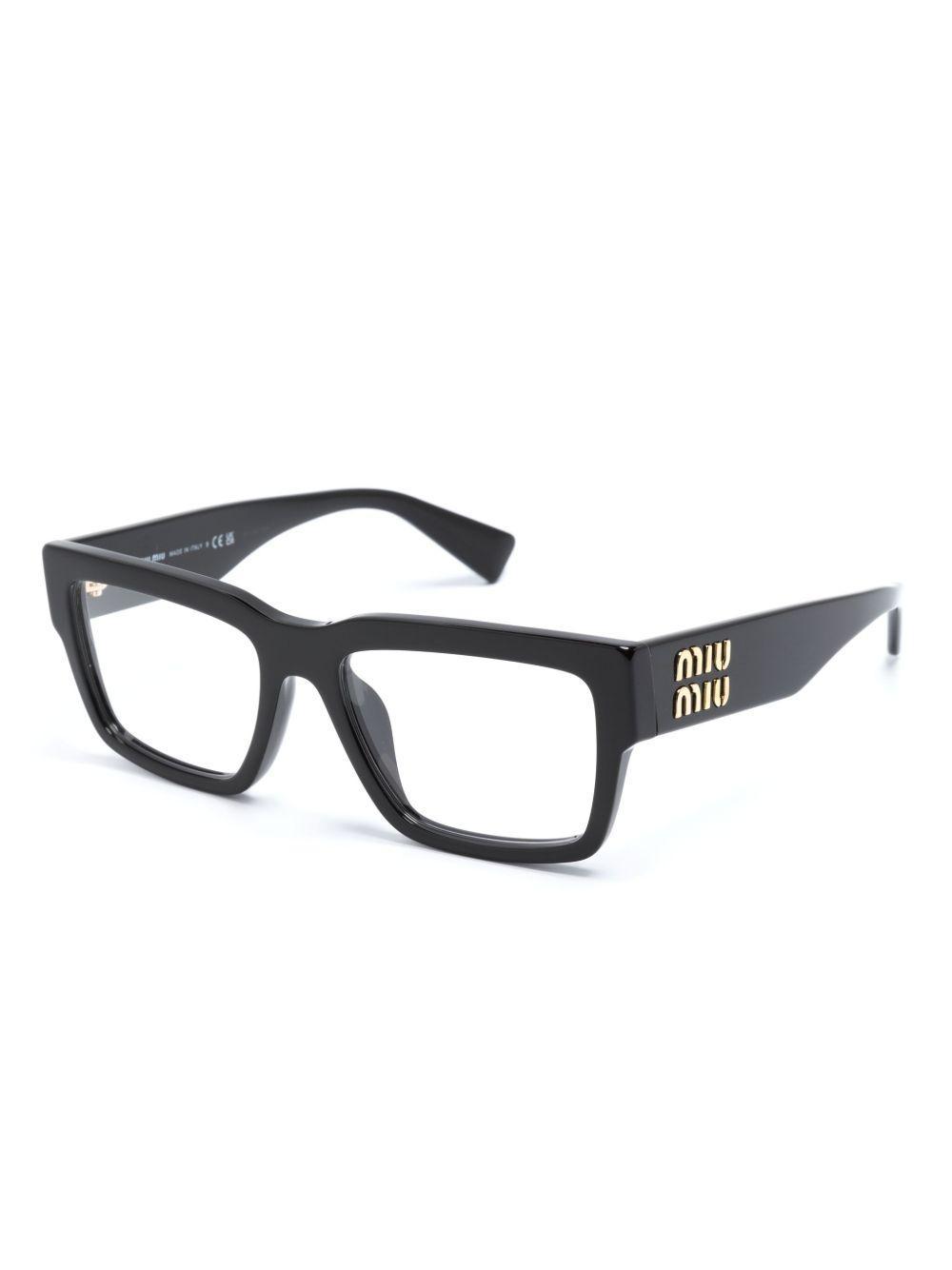 logo-plaque rectangle-frame glasses Product Image