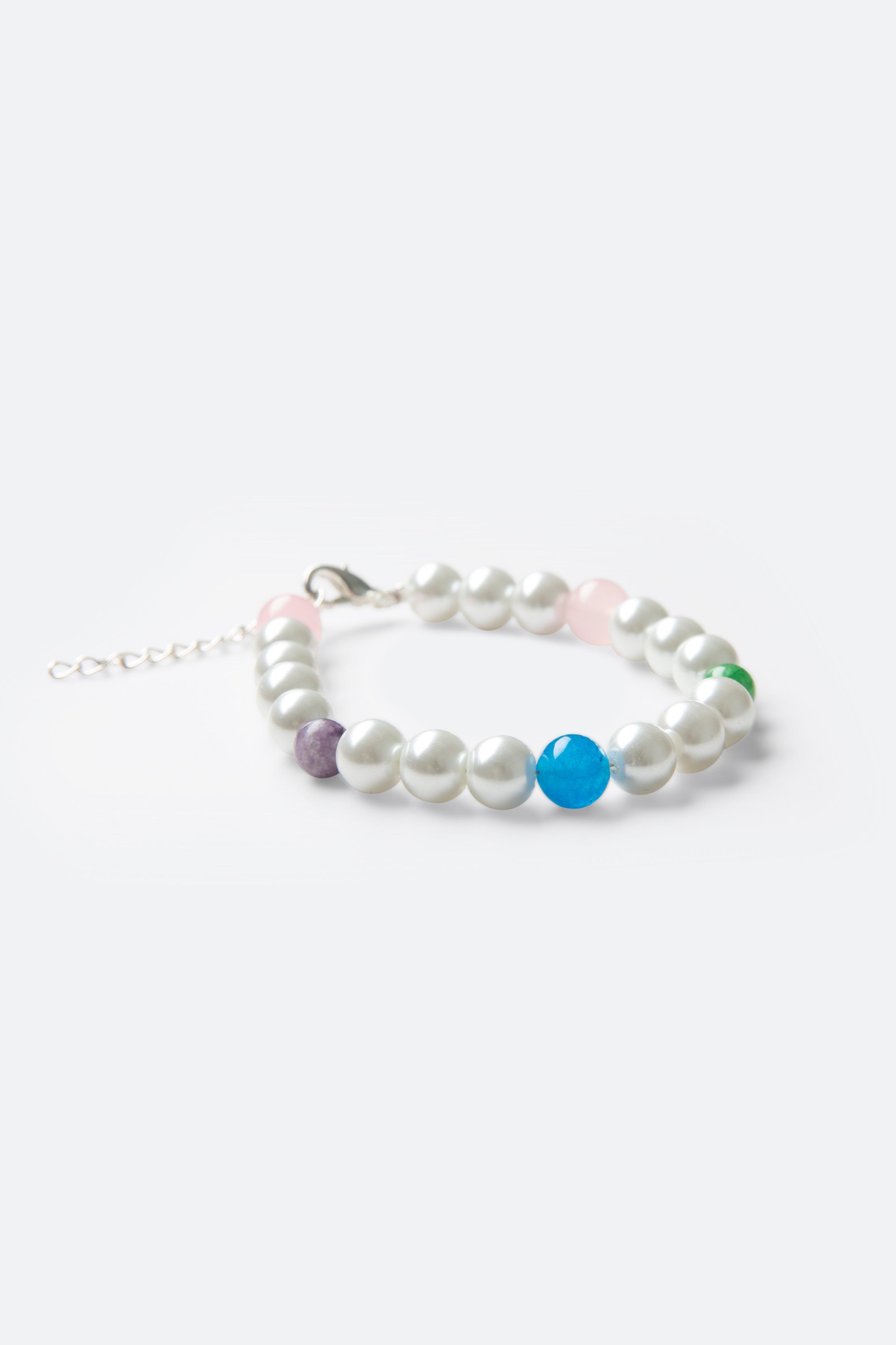 Mixed Beaded Pearl Bracelet - Multi Product Image