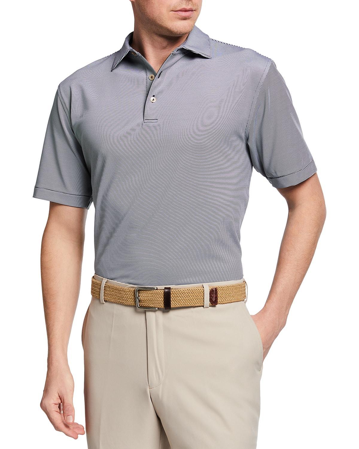 Peter Millar Crown Sport Jubilee Classic Fit Short Sleeve Performance Jersey Polo Shirt Product Image