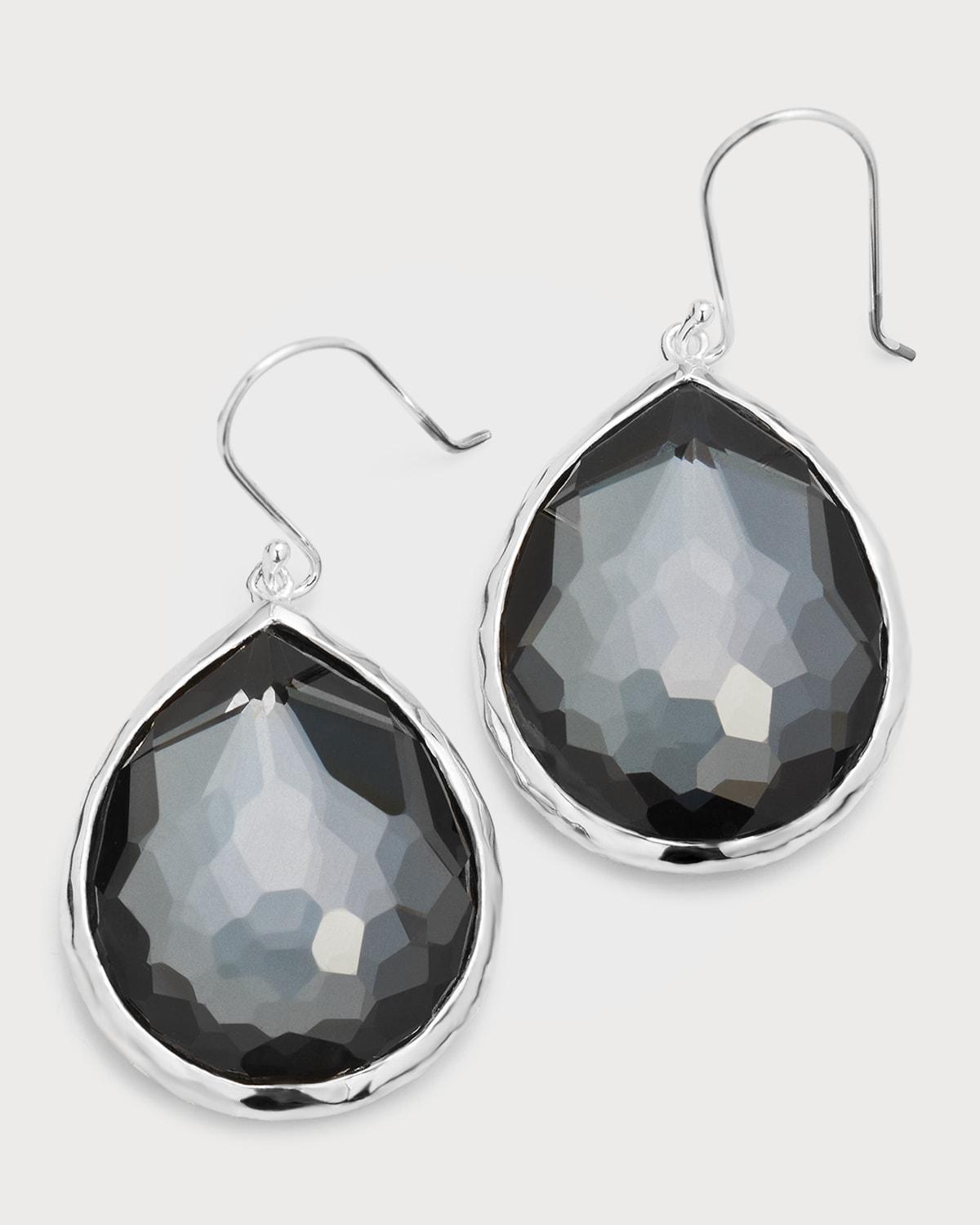 Large Teardrop Earrings in Sterling Silver Product Image