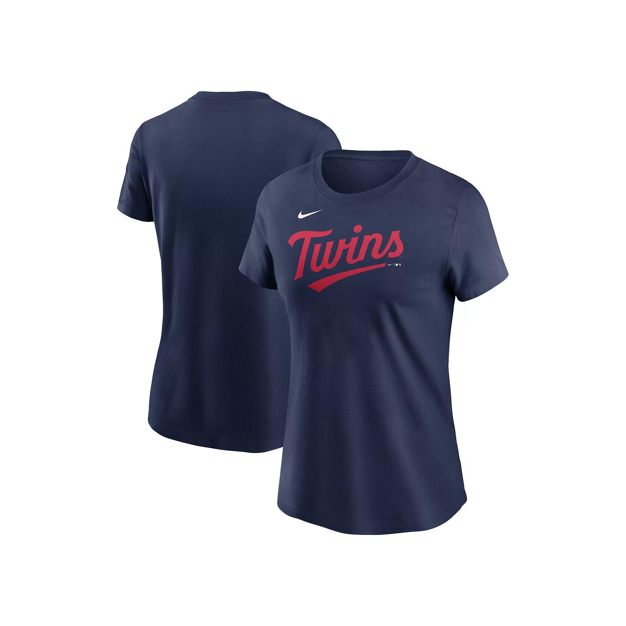Women's Nike Navy Minnesota Twins 2023 Wordmark T-Shirt,  Product Image