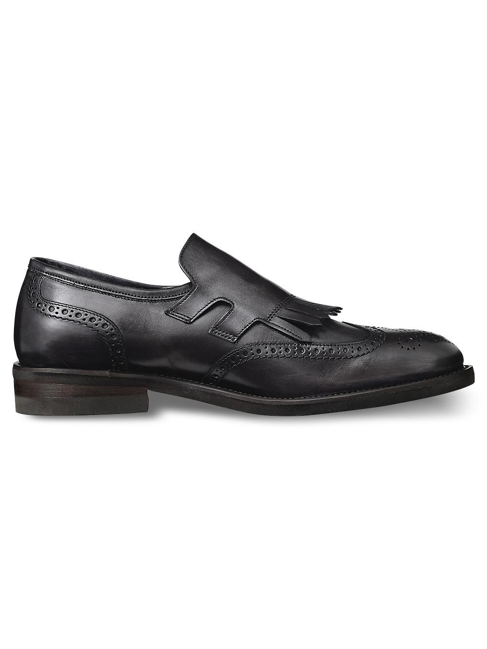 James Kiltie Monk Strap Loafer - Charcoal Product Image